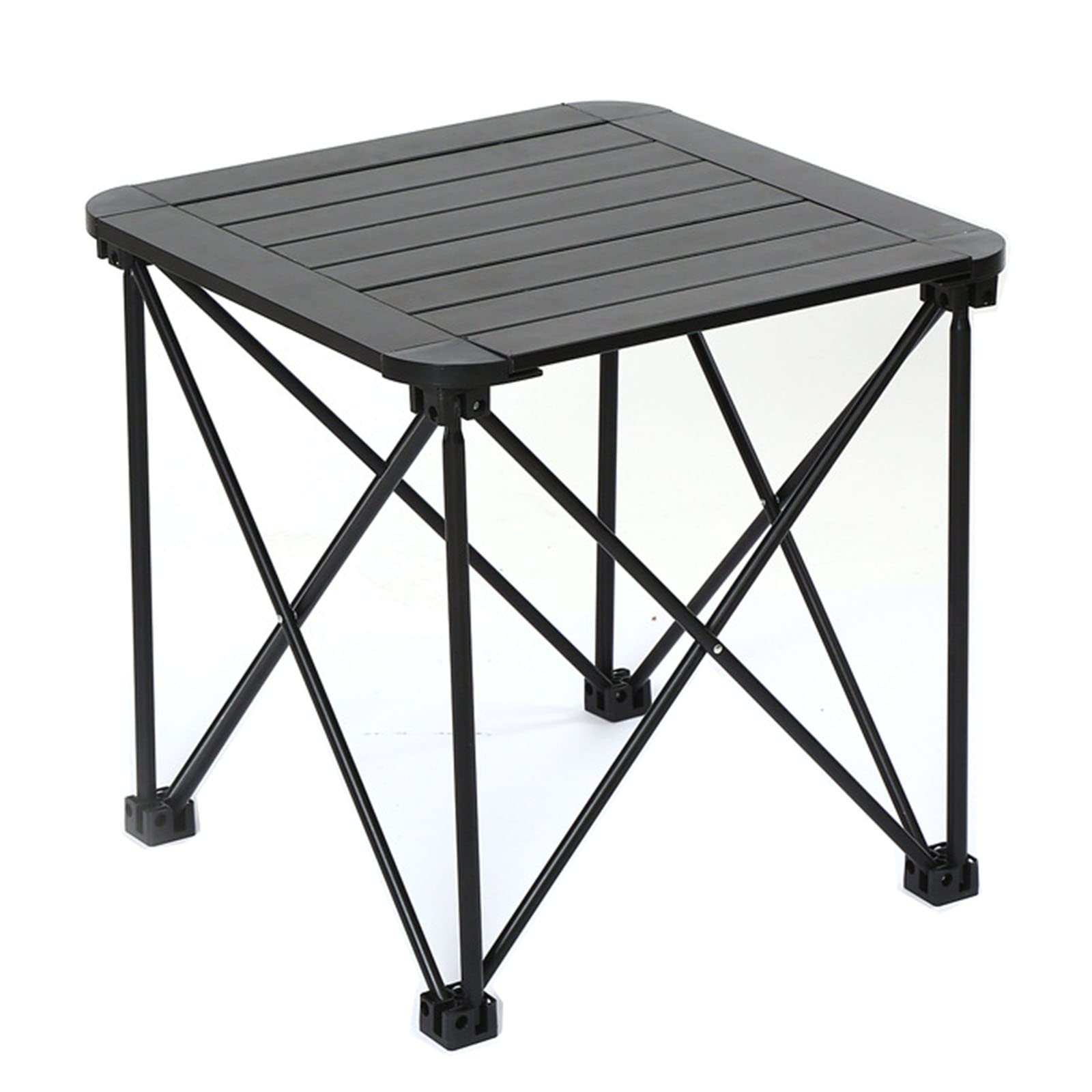 STORIMO Ultra-Light Aluminum Folding Table - Portable Outdoor Camping Picnic Table, BBQ Tailgating & Travel Furniture - Compact Design for Backpacking, Beach, RV & Patio Use (Black)