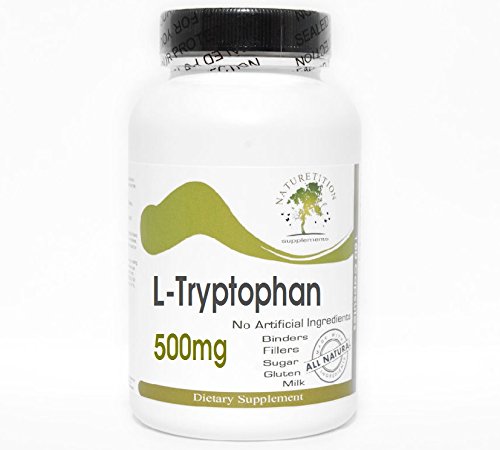 L-Tryptophan 500mg - 200 Capsules | Natural Sleep Aid & Mood Support Supplement | No Additives, Non-GMO | Perfect for Stress Relief & Better Sleep