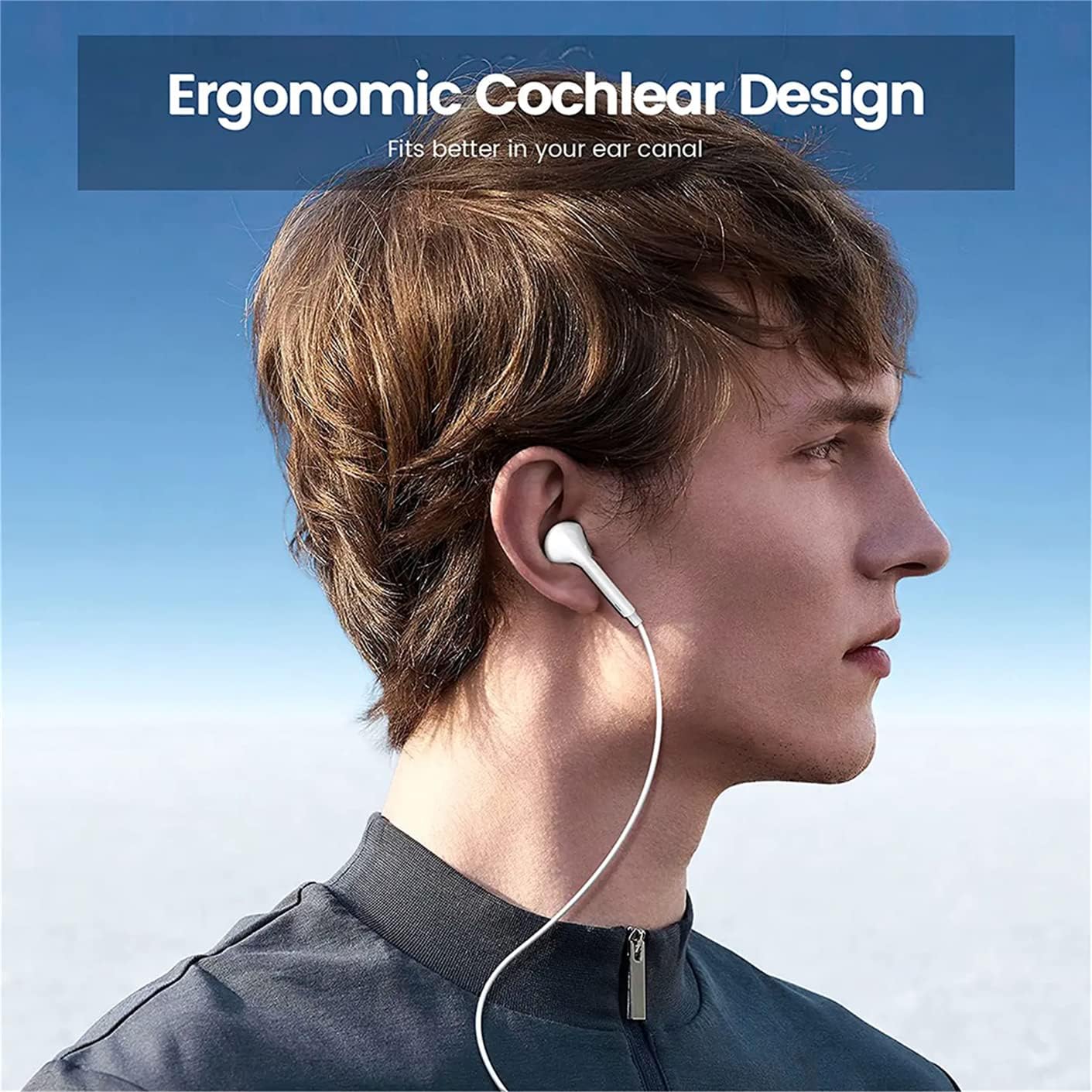 2 Pack MFi Certified Wired Earbuds for iPhone - 3.5mm Headphones with Mic & Volume Control - Compatible with iPhone, iPad, iPod, Computer, MP3/4 & Android Devices - Perfect for Workouts, Commuting & Gaming