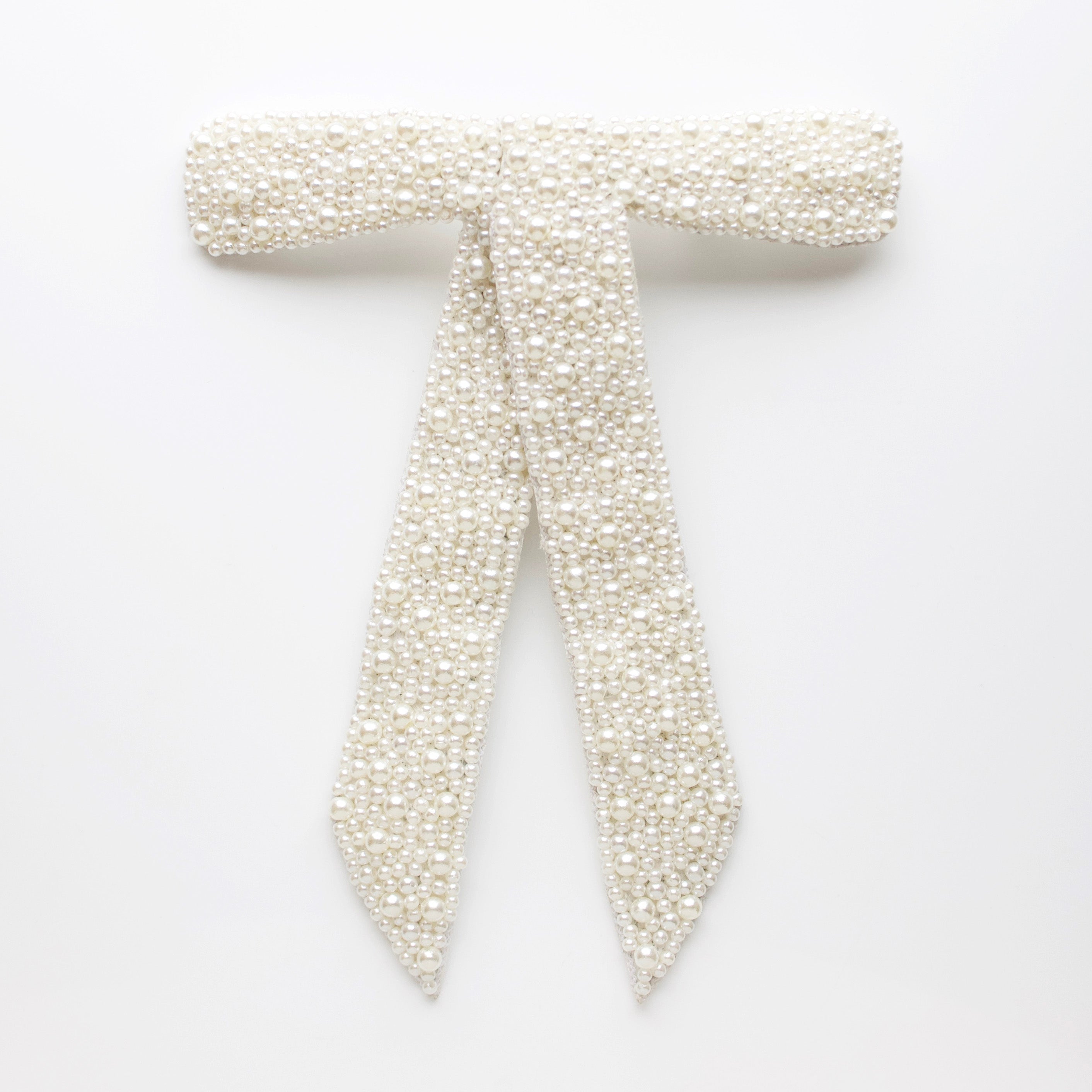 Elegant Pearl Hair Bow for Women & Girls - Perfect for Weddings, Parties & Special Occasions