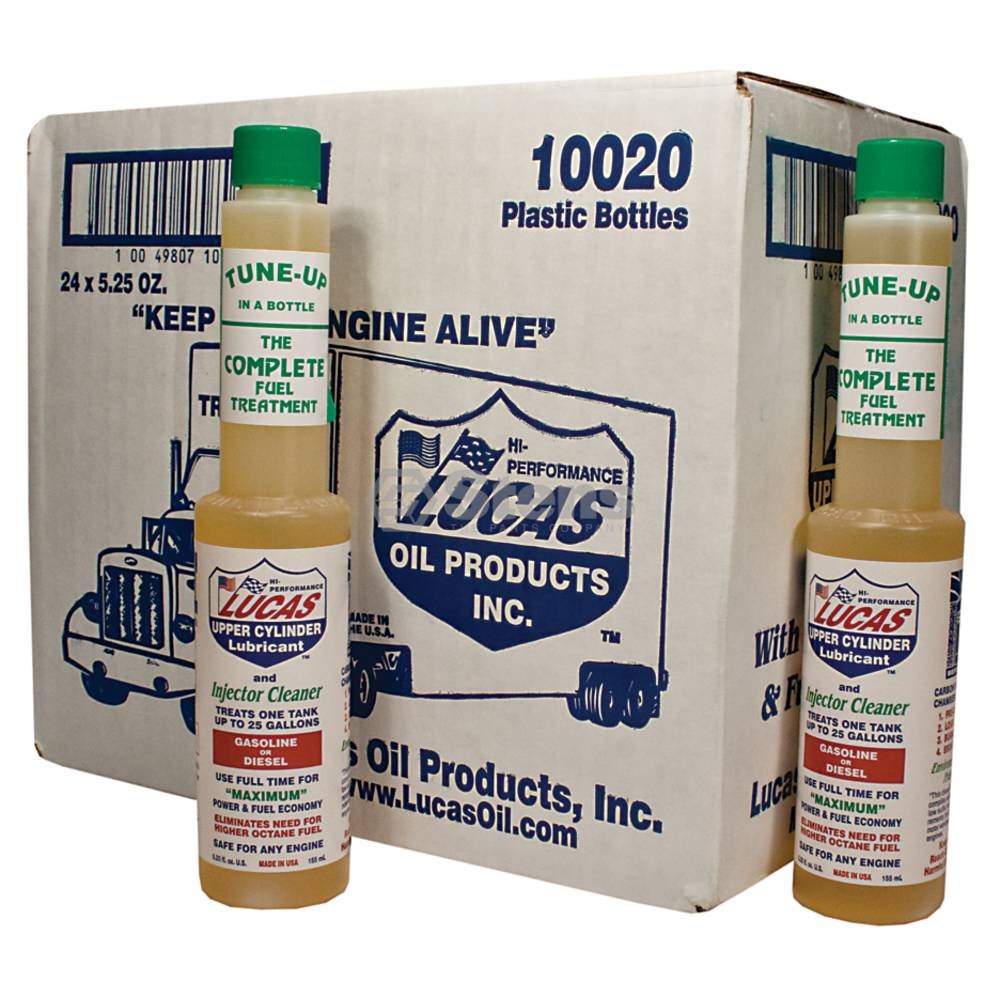 Lucas Oil OEM Fuel Injector Cleaner - 24 Bottles (5.25 Oz Each) - Premium Fuel System Treatment for Cars, Trucks & Motorcycles - Improves Performance & MPG