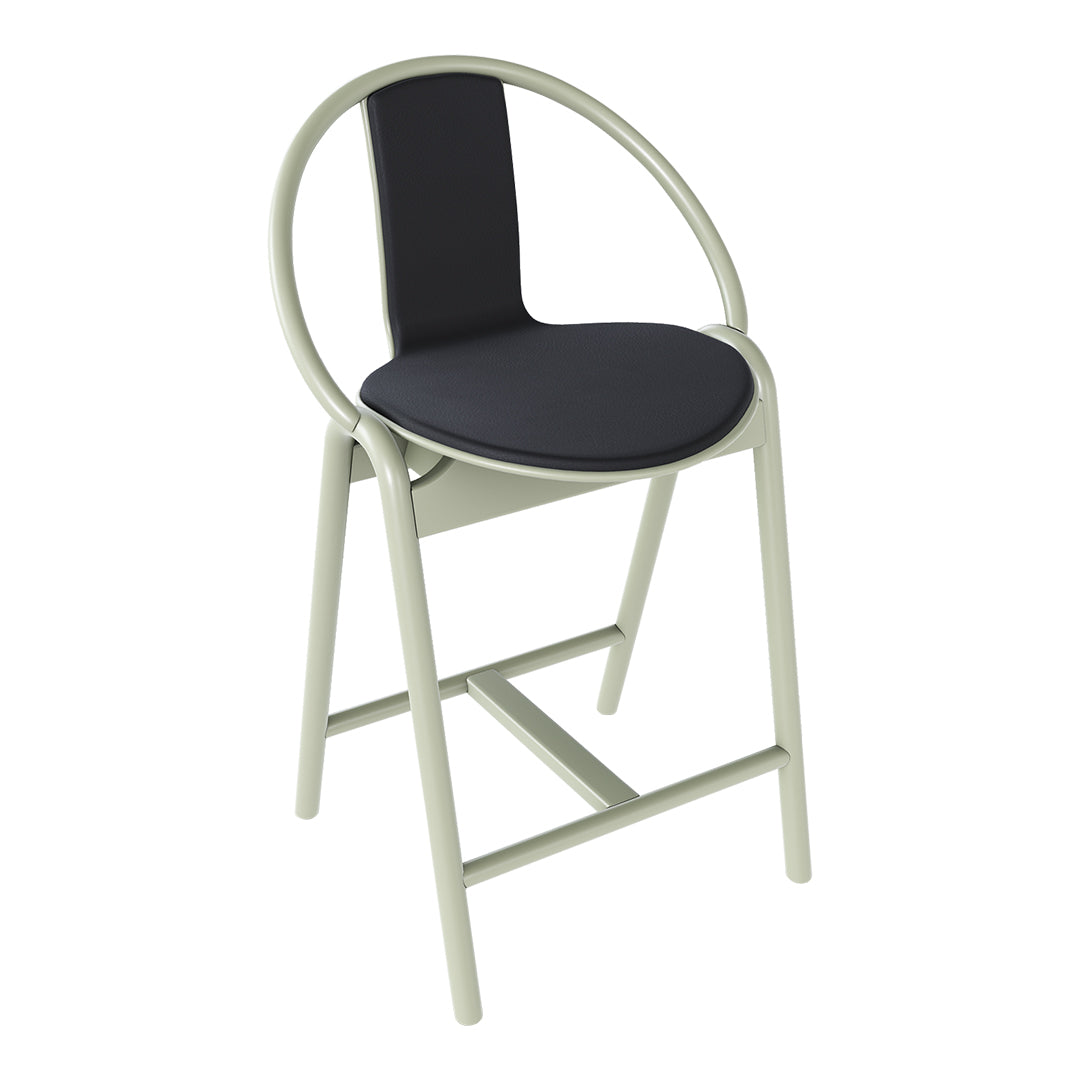 Again Counter Stool - Upholstered Bar Stool with Beech Pigment Frame - Perfect for Kitchen Islands, Breakfast Bars & Home Decor