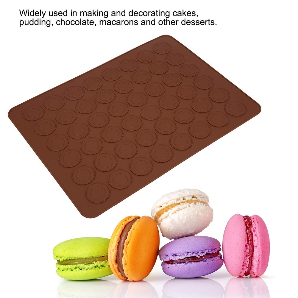 Non-Stick Silicone Macaron Baking Mats - 48 Grids for Perfect Macarons, Cookies & Pastries - Ideal for Home Bakers & Professional Cake Shops - Great for French Macaron Making, Cookie Decorating & Bakery-Style Desserts