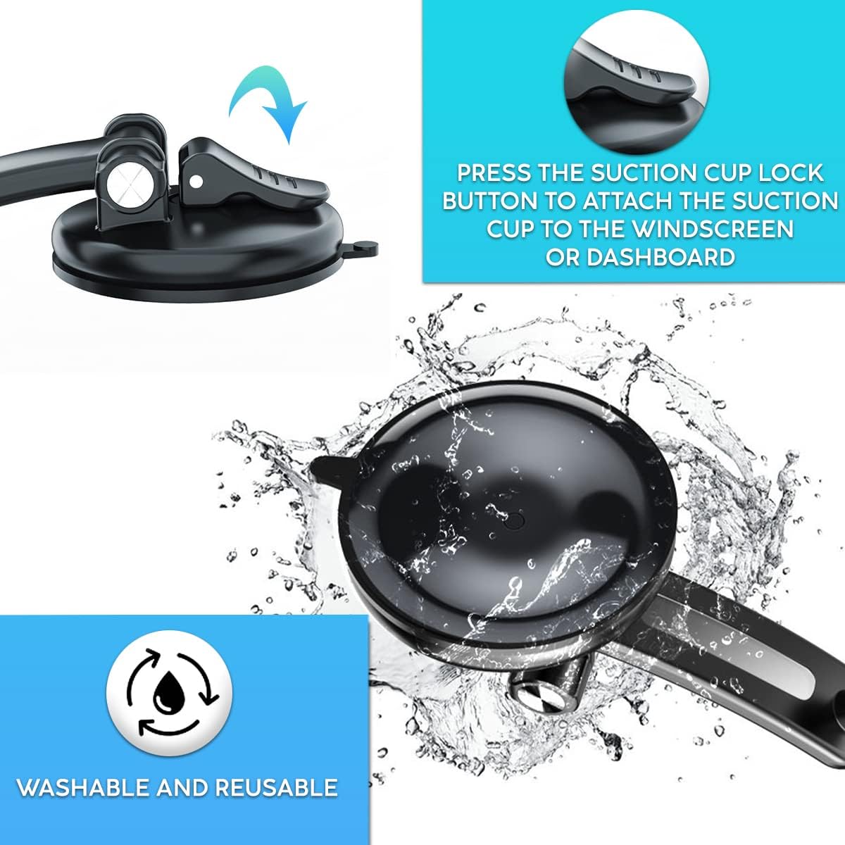 Magnetic Car Phone Holder for iPhone 12/13/14/15 - 360° Rotatable Magsafe Dashboard & Windshield Mount - Perfect for GPS Navigation & Hands-Free Driving