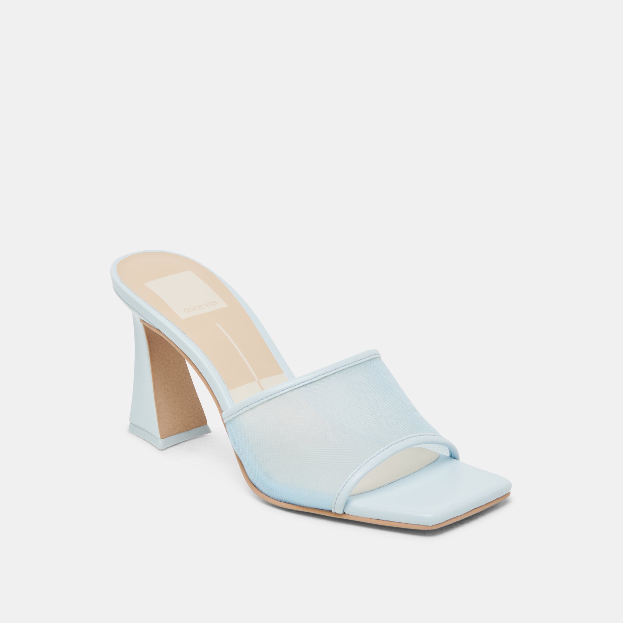 NARDA Women's High Heels - Ice Blue Mesh Stiletto Pumps for Party, Wedding & Evening Wear - Comfortable & Stylish Dress Shoes