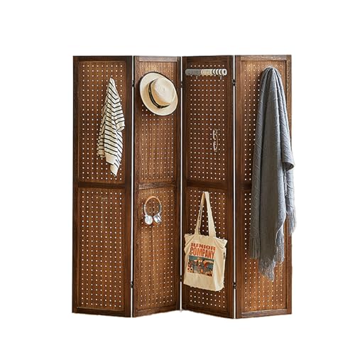 4 Panel With Holes-dark Brown