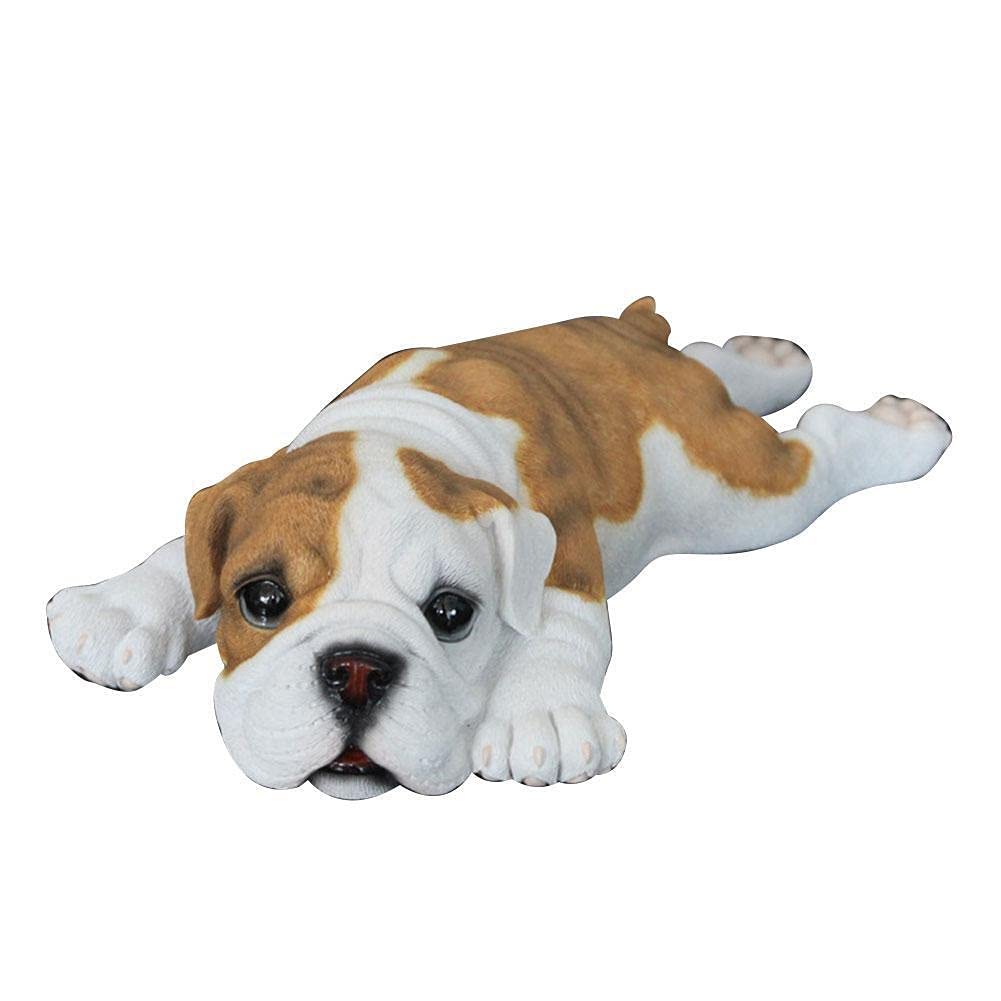 Realistic Pitbull Plush Toy - Lifelike Bulldog Stuffed Animal for Kids & Adults (Brown) - Perfect for Gifts, Home Decor, and Cuddling