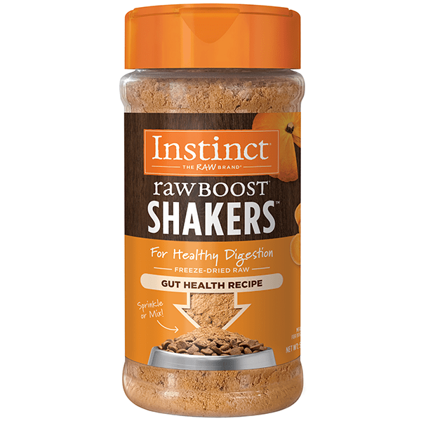 Instinct Raw Boost Shakers - Grain Free Gut Health Recipe Dog Food Topper for Digestive Support | Perfect for Picky Eaters & Sensitive Stomachs | Sprinkle Over Kibble or Mix with Wet Food