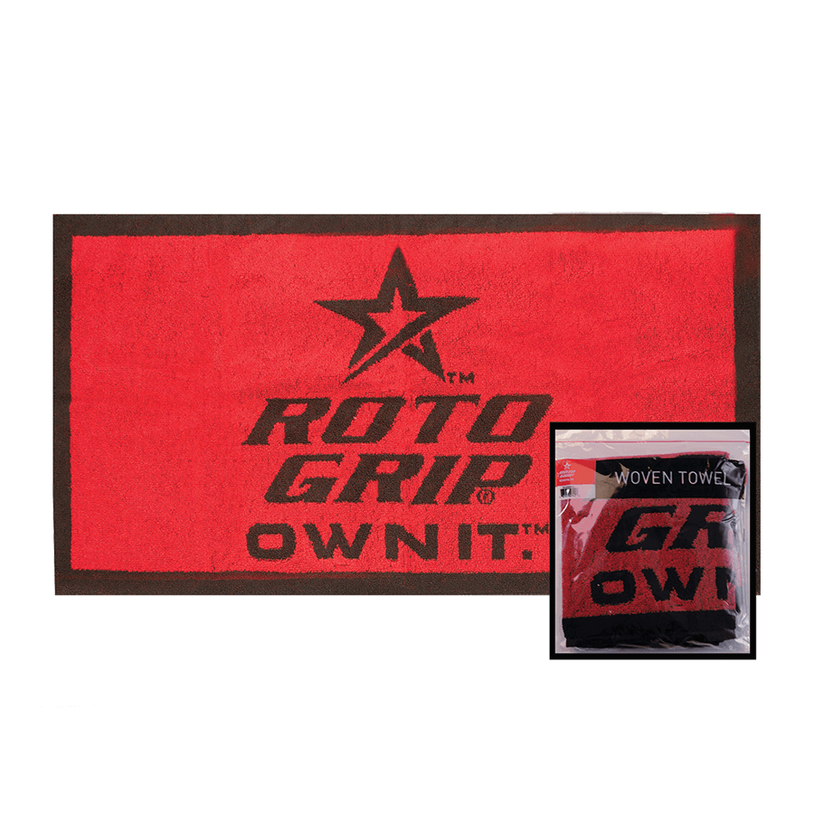 Roto Grip Red Woven Microfiber Towel - Super Absorbent & Quick Drying Gym, Sports & Bath Towel for Workout, Yoga, Swimming & Travel