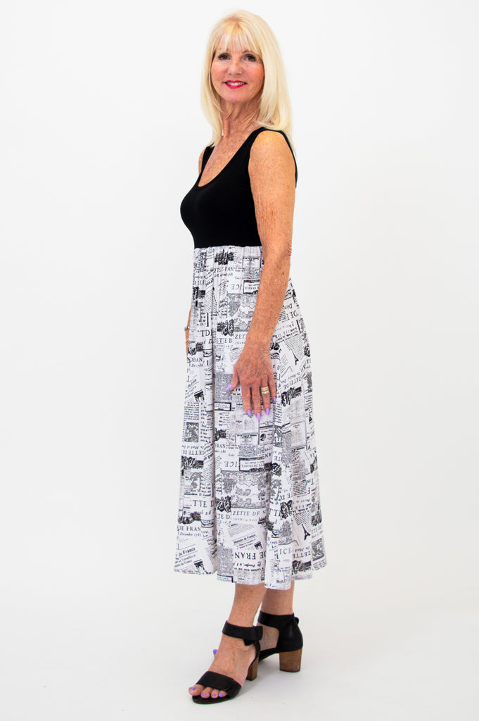 Black Paloma Dress - French Linen Bamboo Blend Elegant Summer Dress for Women | Perfect for Weddings, Parties & Casual Outings