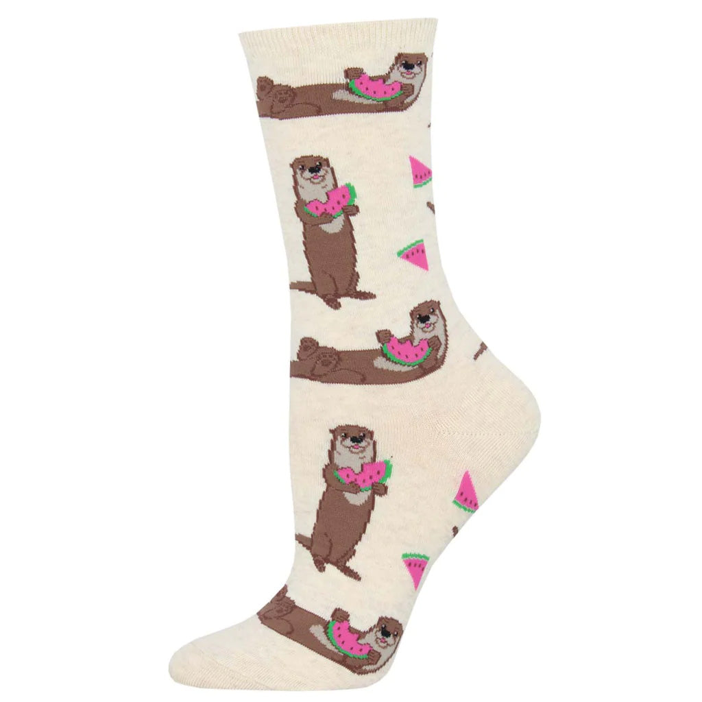 Socksmith Otter Mellon Women's Socks - Fun & Comfortable Novelty Socks for Casual Wear, Gifts, and Everyday Use