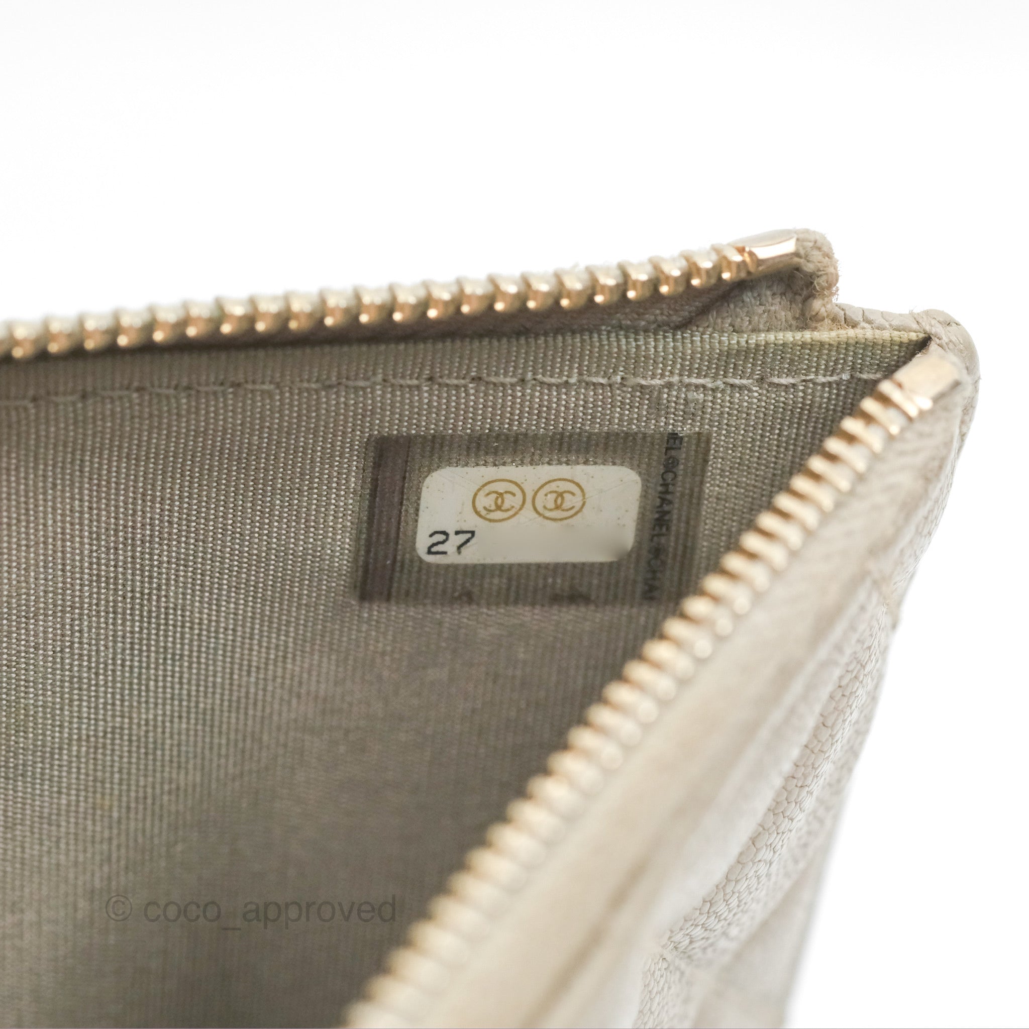 Chanel Boy Long Pouch Wallet in Taupe Grey Caviar Leather with Aged Gold Hardware - Luxury Crossbody Bag for Women, Perfect for Everyday Use & Special Occasions