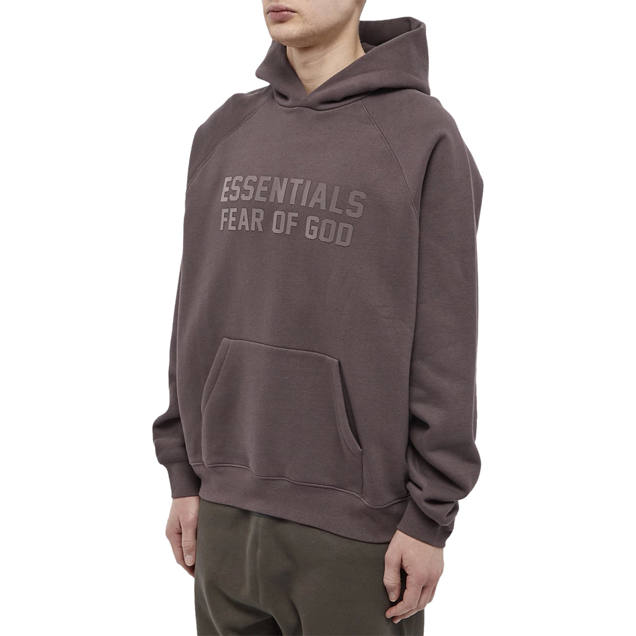 Fear of God Essentials Plum Hoodie for Men - Soft Cotton Pullover Sweatshirt (SS23 Collection) - Perfect for Casual Wear, Street Style & Loungewear