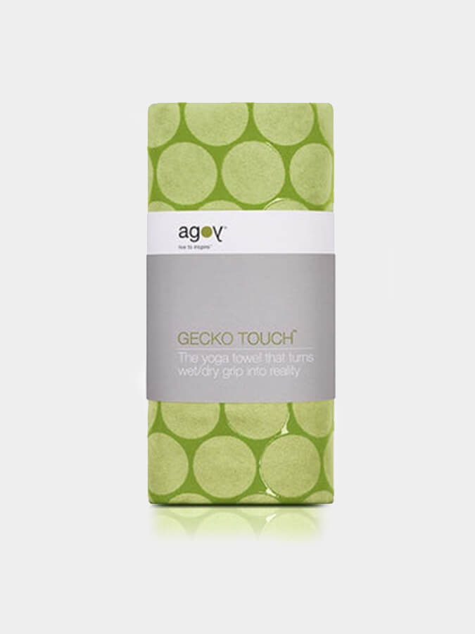 Non-Slip Agoy Gecko Touch Yoga Towel - Ultra Absorbent & Eco-Friendly for Hot Yoga, Pilates & Workouts - Perfect for Grip & Sweat Control in Studios or Home Gym