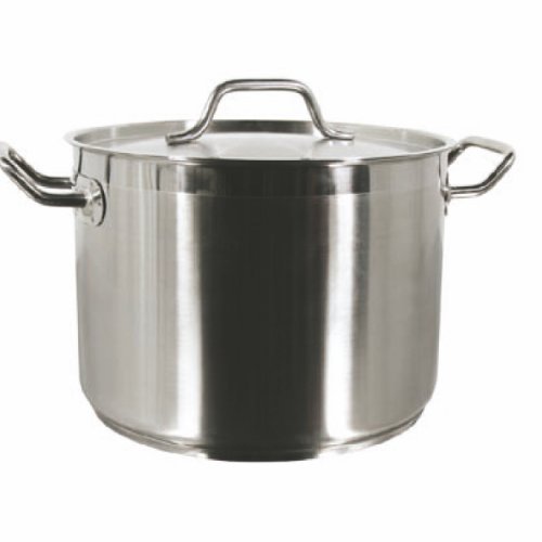80 QT Commercial Grade NSF Stainless Steel Stock Pot with Lid - Heavy Duty Cooking Pot for Restaurants, Catering & Large Batch Meal Prep