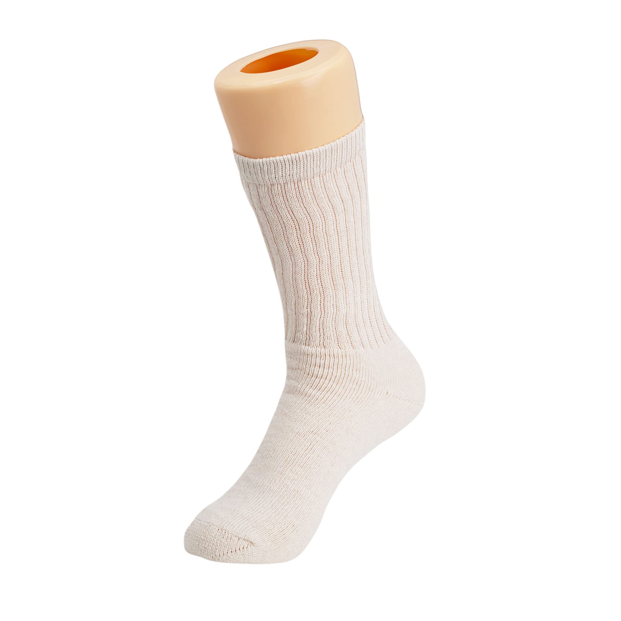 Premium American-Made Cotton Cushion Crew Socks for Men - Breathable Athletic Sports Socks for Running, Hiking & Workout - Comfortable Everyday Casual Wear