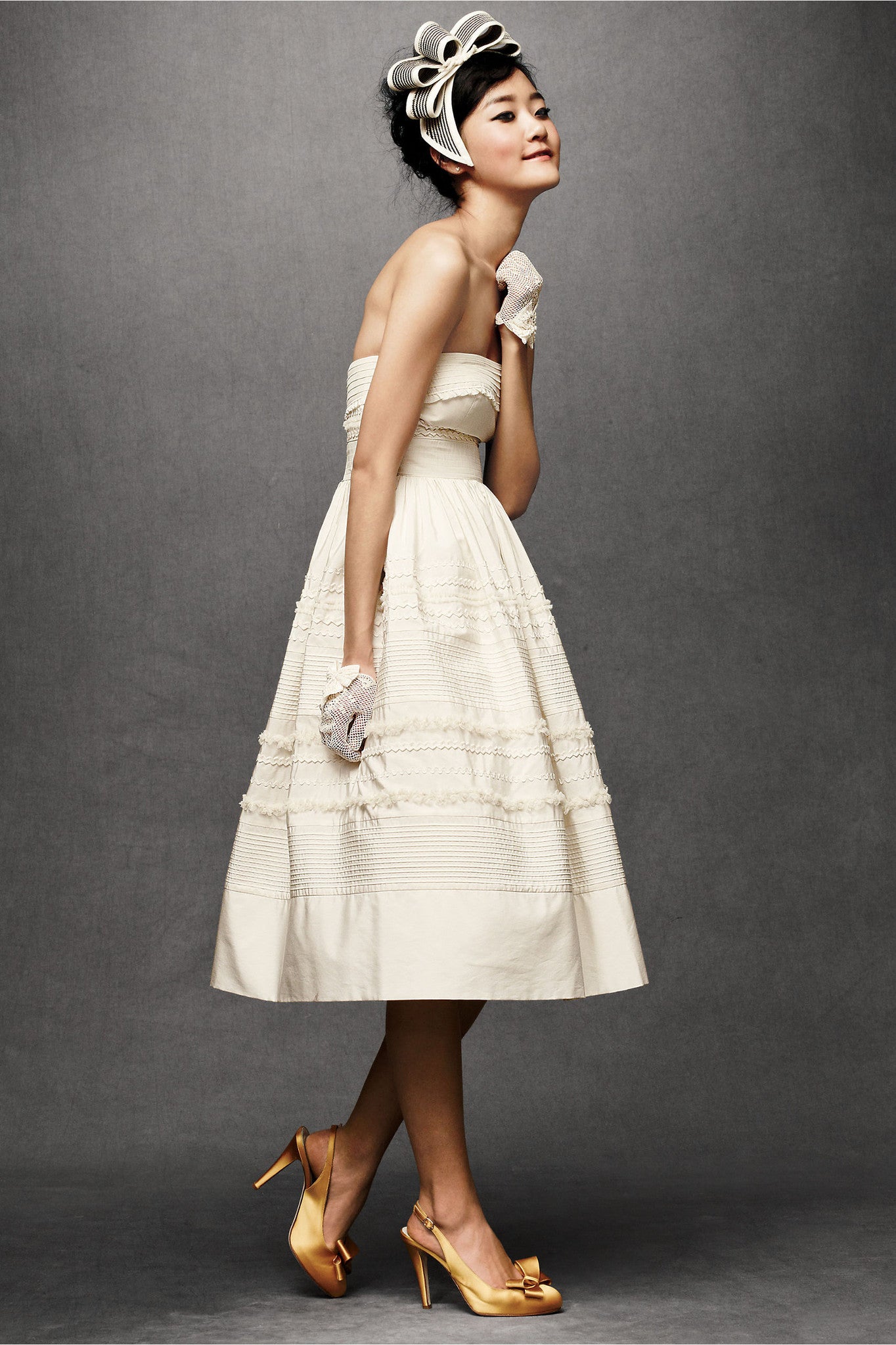 BHLDN Fondant Tea Dress - Elegant Floral Lace Midi Dress for Women | Perfect for Weddings, Bridal Showers & Special Occasions