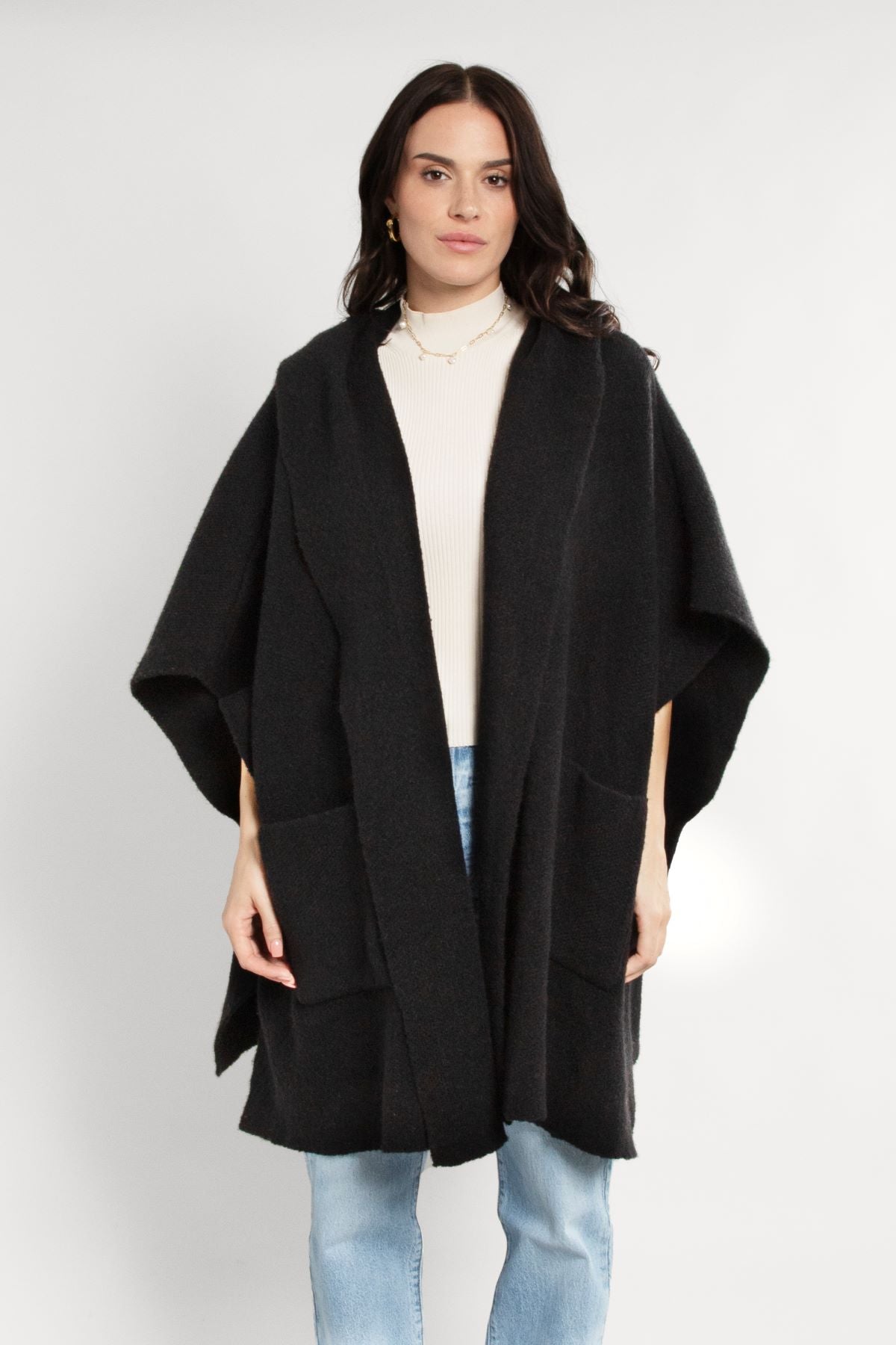 Stylish Oversized Hooded Kimono Robe - Lightweight & Comfortable Loungewear for Women - Perfect for Yoga, Spa, and Relaxation at Home