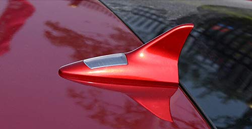 Solar Powered LED Warning Tail Light Shark Fin Antenna for Cars - Auto Security Enhancement with Energy Efficient Design | Perfect for Night Driving & Vehicle Safety