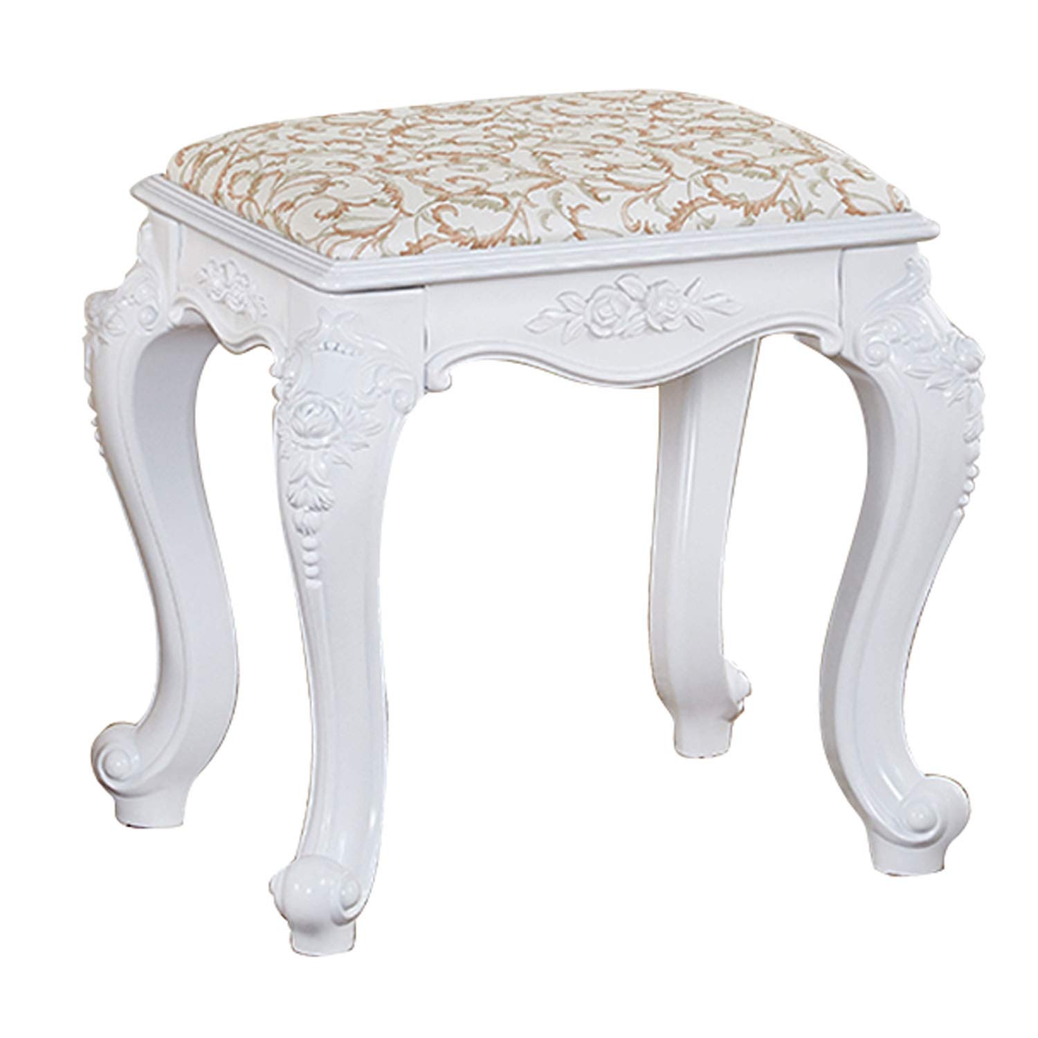 Vanity Stool & Bench for Bedroom - Heavy Duty 180kg Capacity Shoe Changing Stool, Nail Salon Seat - Elegant Home Decor for Dressing Table & Entryway