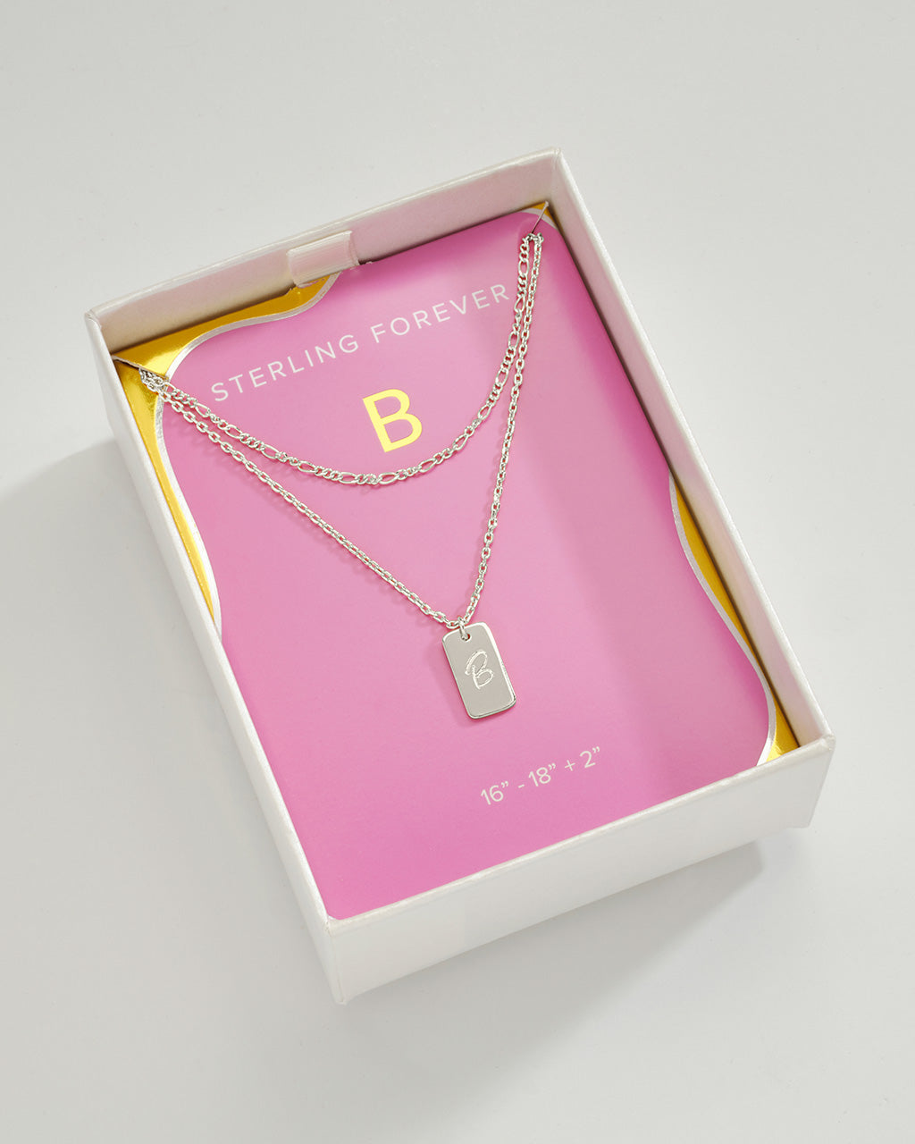 Layered Chain Necklace for Women - Initial Pendant Necklace, Dainty Gold & Silver Jewelry Gift for Her - Perfect for Everyday Wear, Date Night & Special Occasions