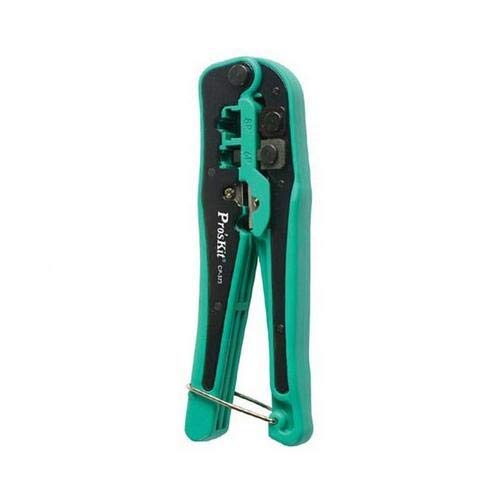 Eclipse Tools 902-086 Modular Plug Crimper with Wire Stripper - 10-Piece Set for Network Cable, Ethernet, and RJ45 Connector Installation | Ideal for IT Professionals and DIY Home Networking Projects
