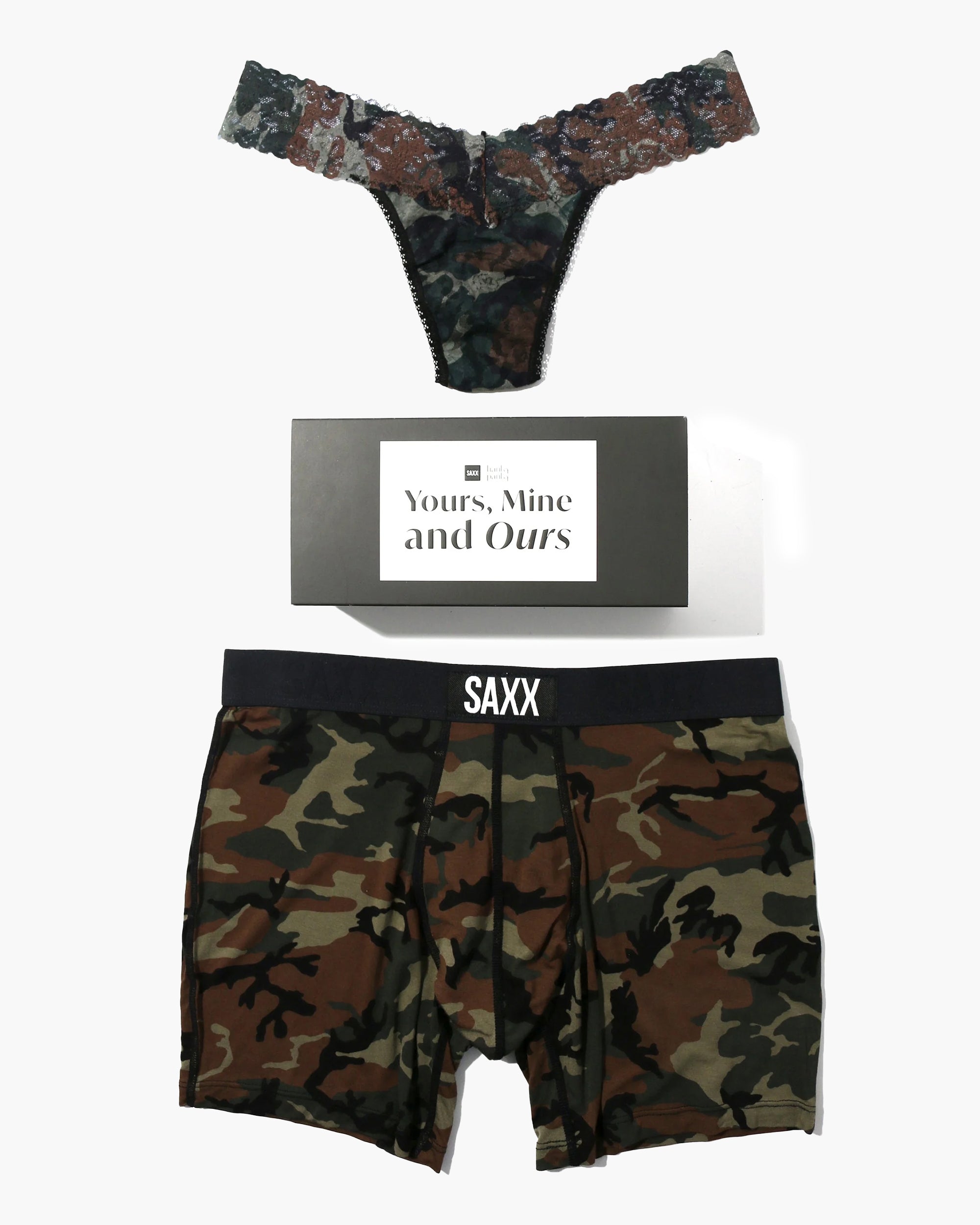 Yours & Mine Hanky Panky Collaboration - Matching Couple Underwear Set for Valentine's Day Gifts | Romantic Lingerie for Anniversaries & Date Nights
