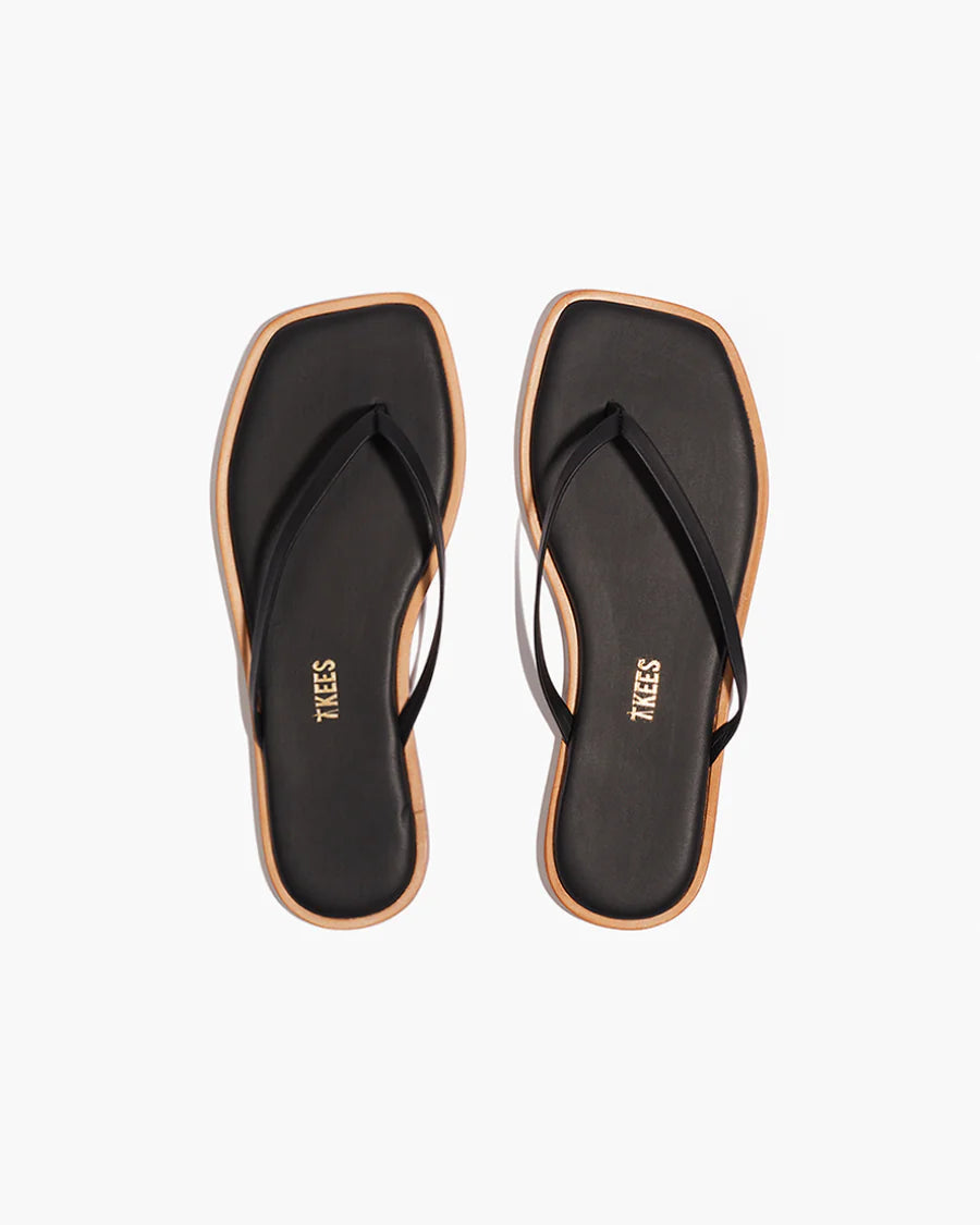 TKEES Dylan Sandal in Sable - Women's Comfortable Leather Flip Flops for Summer Beach, Pool & Casual Wear