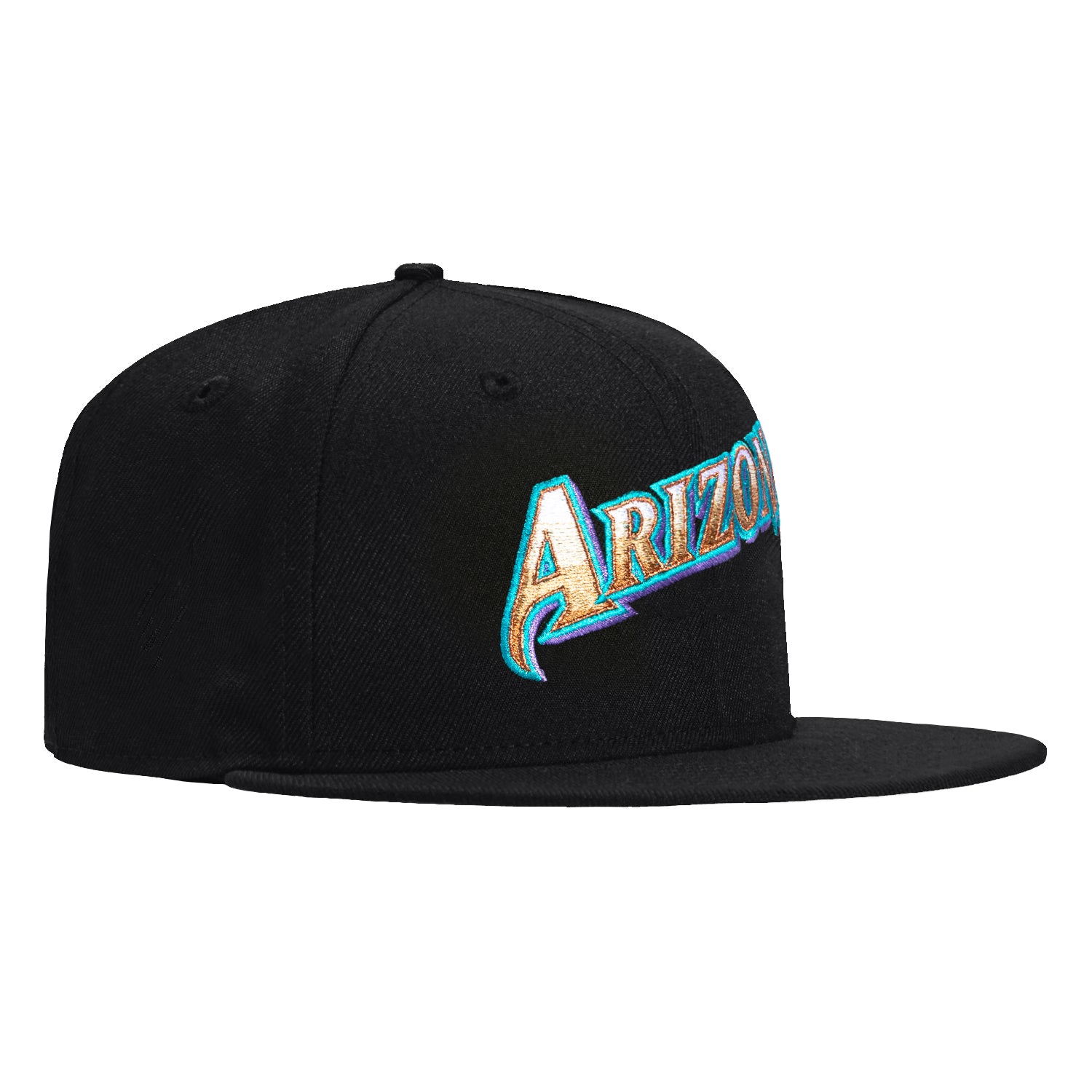 New Era 59Fifty Gradient Logo Arizona Diamondbacks Script Hat - Black MLB Baseball Cap for Men & Women - Perfect for Games, Fan Gear & Streetwear Fashion