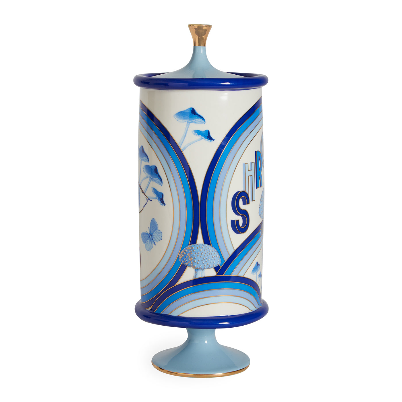 Premium Glass Druggist Shrooms Canister - Airtight Storage for Medicinal Mushrooms & Herbs | Ideal for Apothecary, Home Pharmacy & Natural Remedy Organization