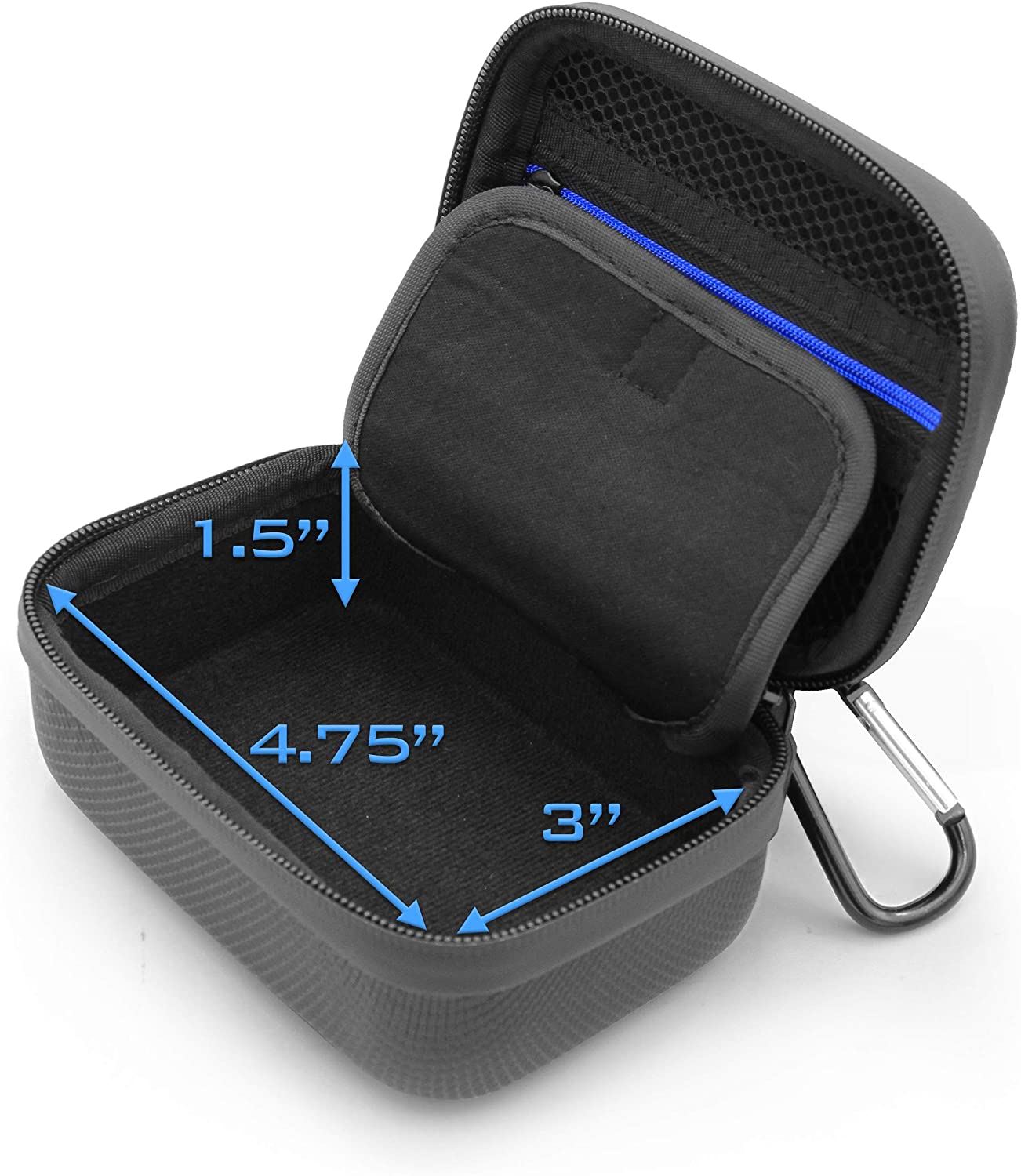CASEMATIX Golf Rangefinder Case - Compatible with Gogogo Sport Vpro Laser Rangefinders, Wosports Golf GPS Devices & More | Protective Cover for Golf Accessories | Perfect for Golf Course & Outdoor Use