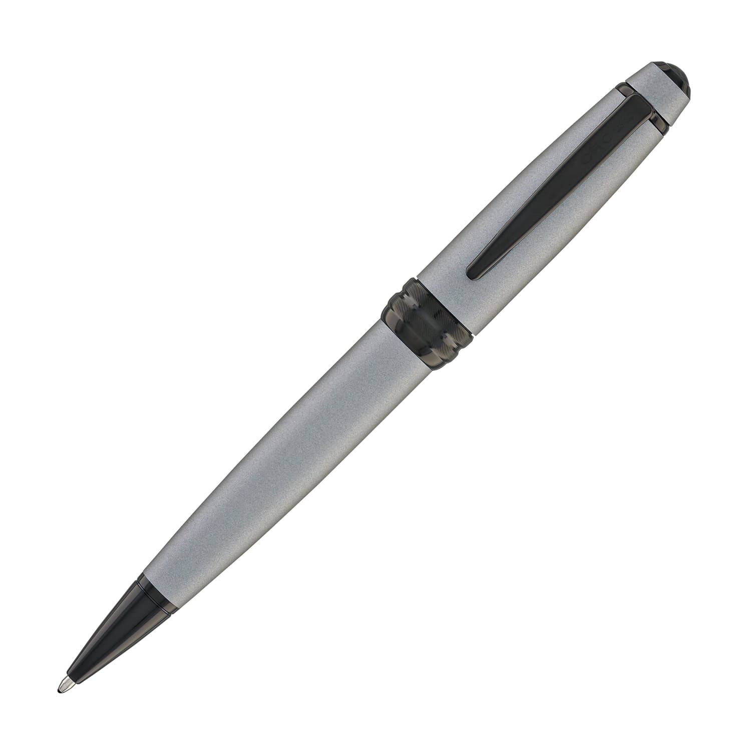 Cross Bailey Matte Gray Lacquer PVD Ballpoint Pen - Premium Writing Instrument for Office, Business & Gift Giving