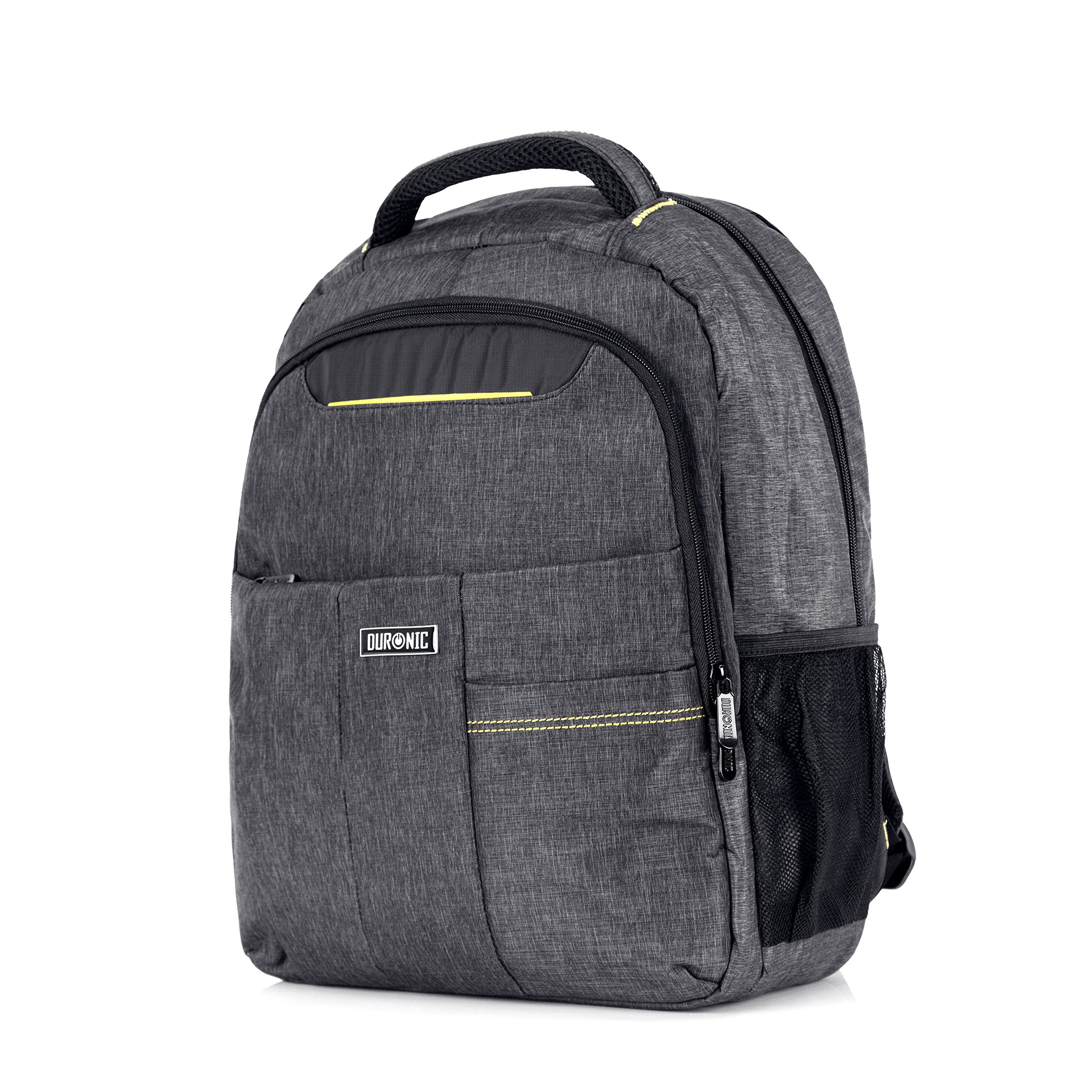 Duronic Lightweight Water-Resistant Travel Laptop Backpack - 15.6 Inch Business & School Computer Bag for Men, Women & Kids - Perfect for Work, College, Gym & Daily Commute - Durable Rucksack with USB Charging Port (Model LB13)