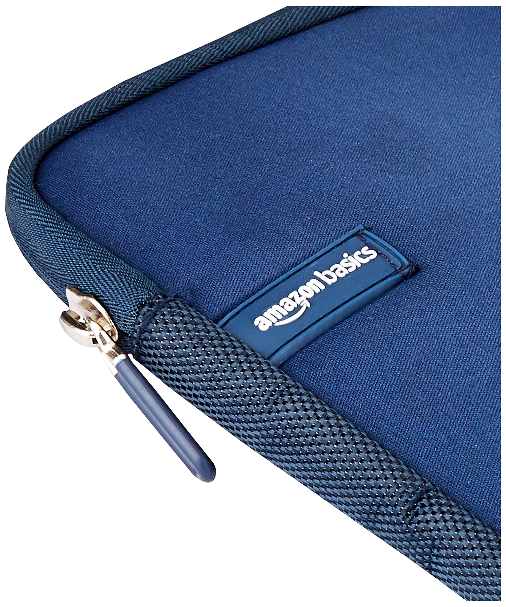 Amazon Basics 11.6-Inch Laptop Sleeve - Protective Neoprene Case for MacBook Air, Chromebook & Ultrabooks - Navy Blue - Perfect for Travel, School & Office Use