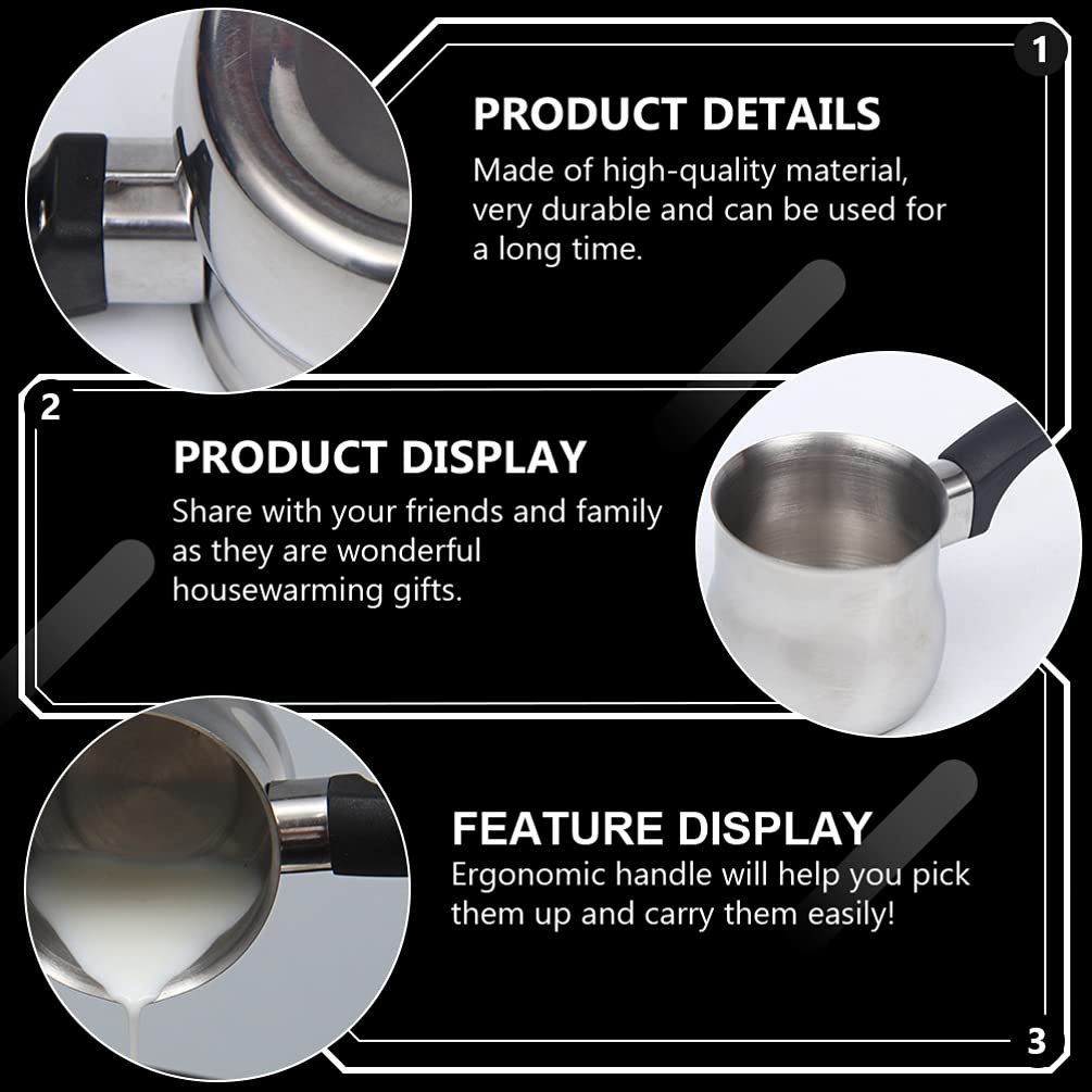Professional Stainless Steel Milk Frothing Pitcher for Latte Art - 12oz Coffee Frother Jug with Handle, Perfect for Cappuccino, Latte, Macchiato & Home Barista Use - Ideal for Coffee Shops, Cafes & DIY Coffee Lovers