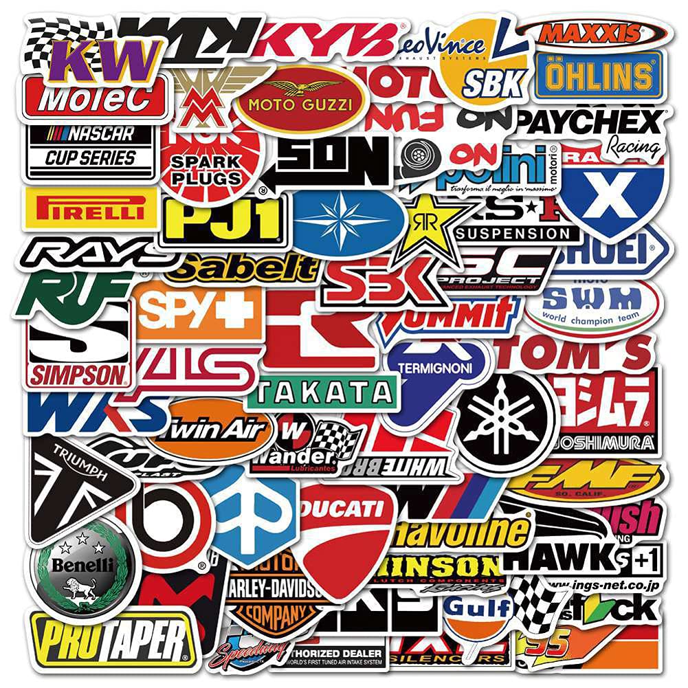 100 Anime Racing Car Stickers - Vinyl Waterproof Decals for Water Bottles, Laptops, Skateboards - Cartoon Decorative Stickers (Style A) - Perfect for DIY Crafts, Kids Rooms & Personalizing Accessories