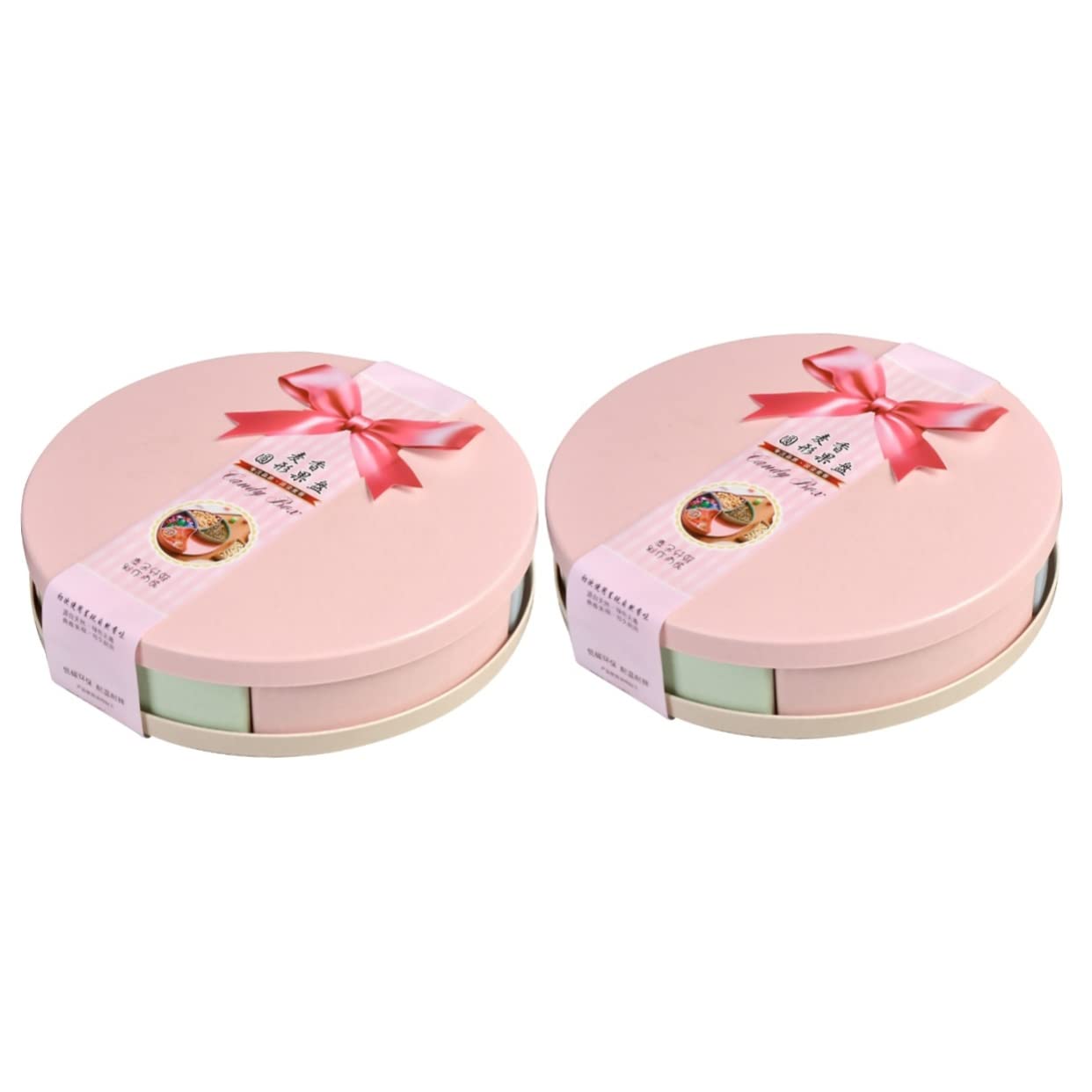 DOITOOL 2-Pack Decorative Serving Trays - Divided Snack Bowls for Dried Fruits, Candy, Appetizers & Makeup | Perfect for Party Platters, Kitchen Storage & Vanity Organizers