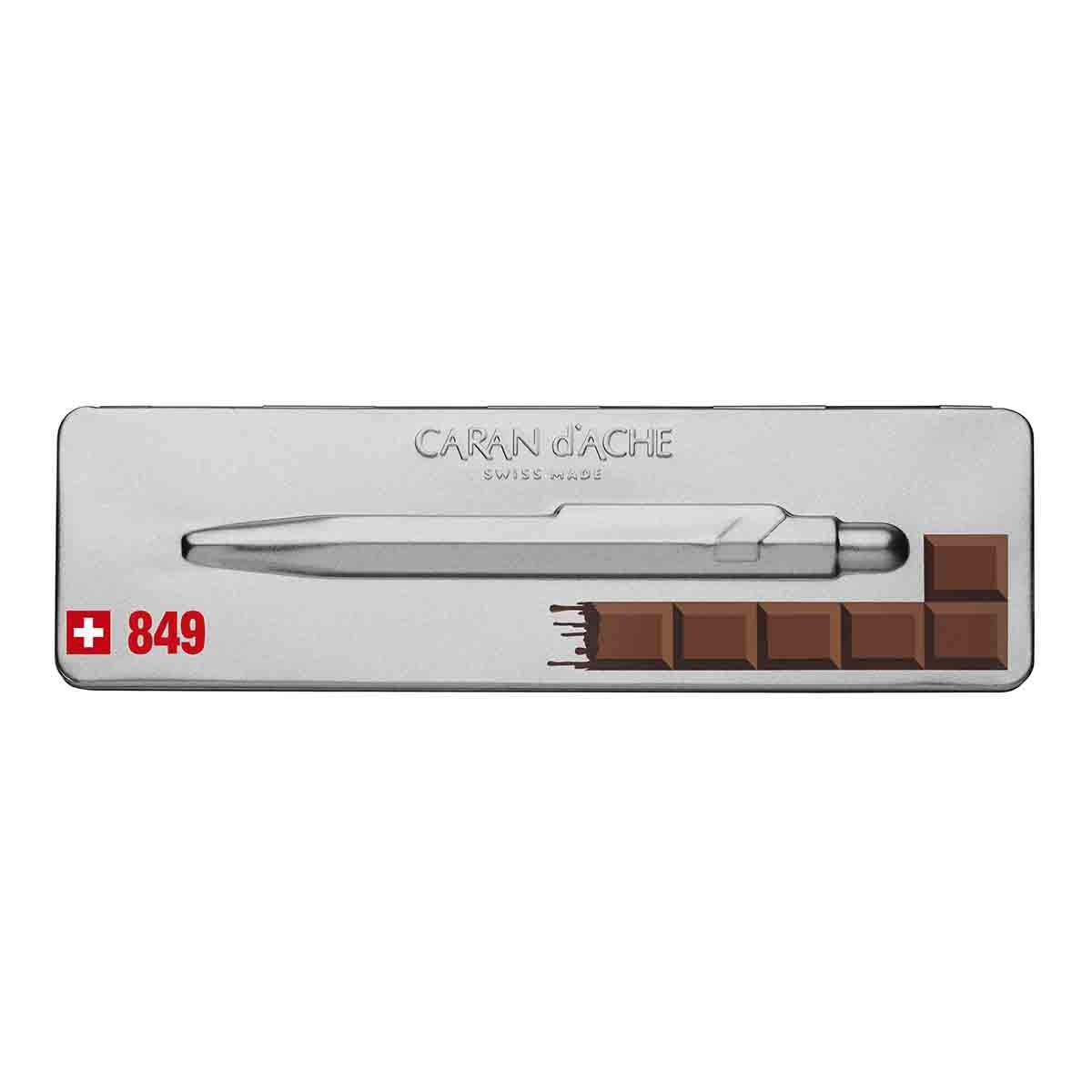 Caran d'Ache 849 Popline Swiss Ballpoint Pen - Black Ink, Fine Point for Office & Writing
