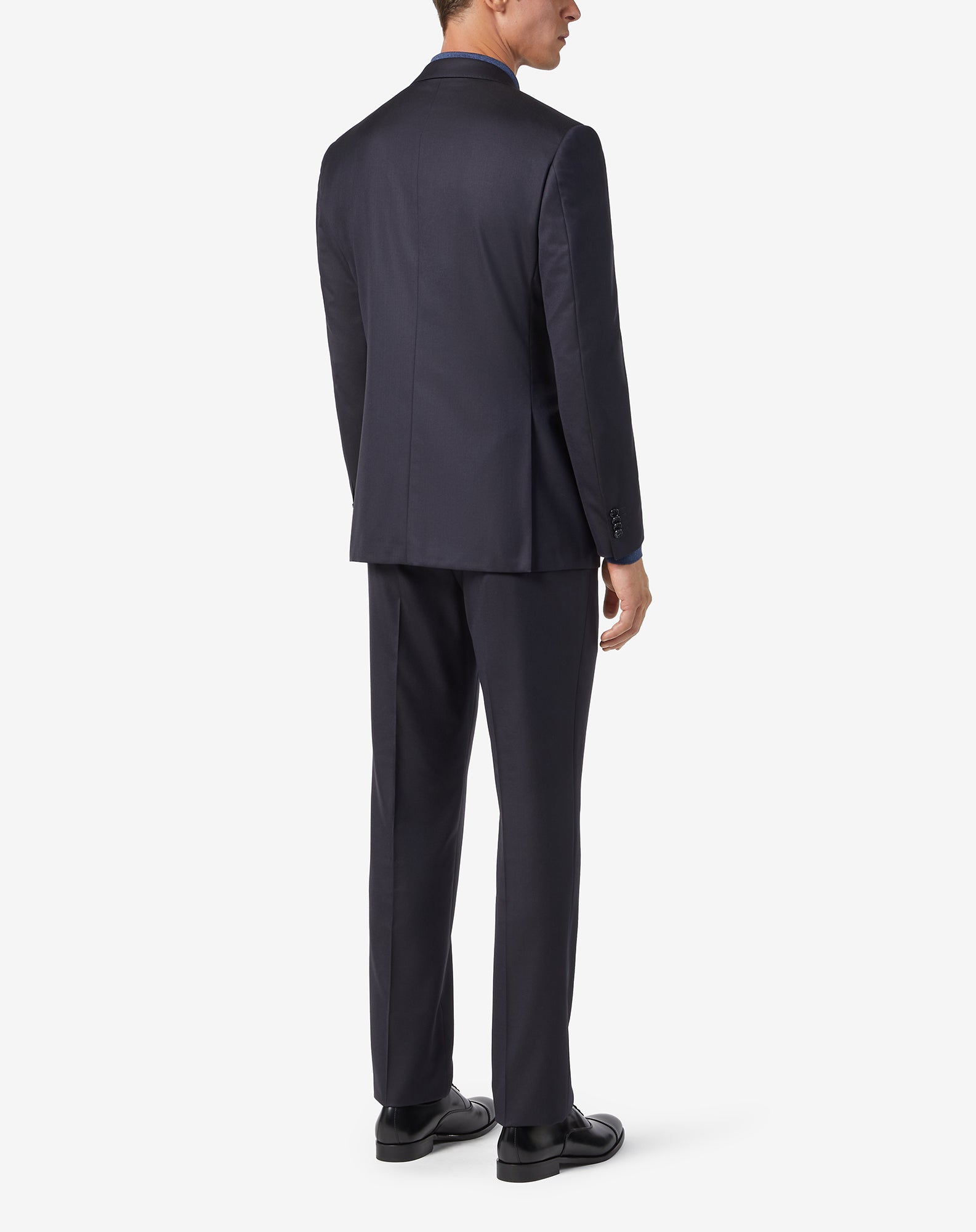 Premium CORNELIANI Leader Wool Suit - Navy Blue | Classic Business Attire for Men | Perfect for Office, Weddings & Formal Events