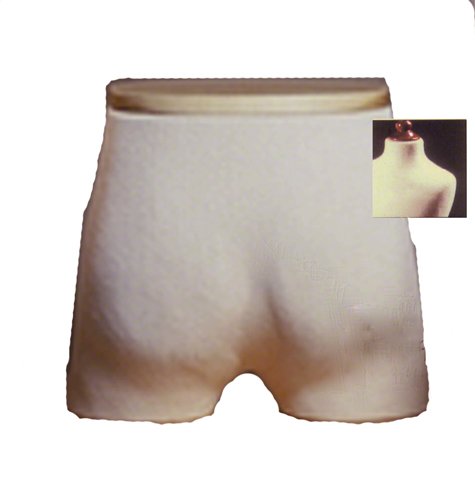 Pinable Male Hip Form with White Finish & Natural Wood Top - Perfect for Tailoring, Dressmaking, and Fashion Design Displays