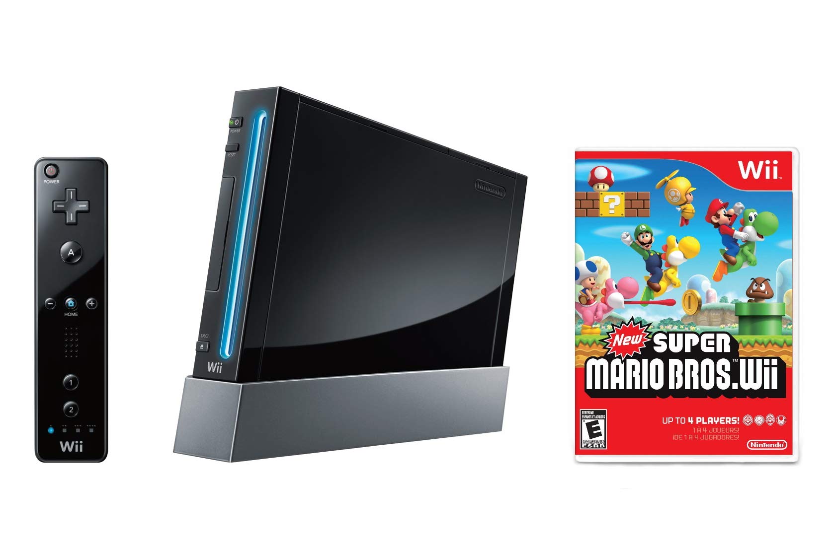 Refurbished Nintendo Wii Console - Black | Premium Renewed Gaming System for Family Fun & Retro Gaming Nights