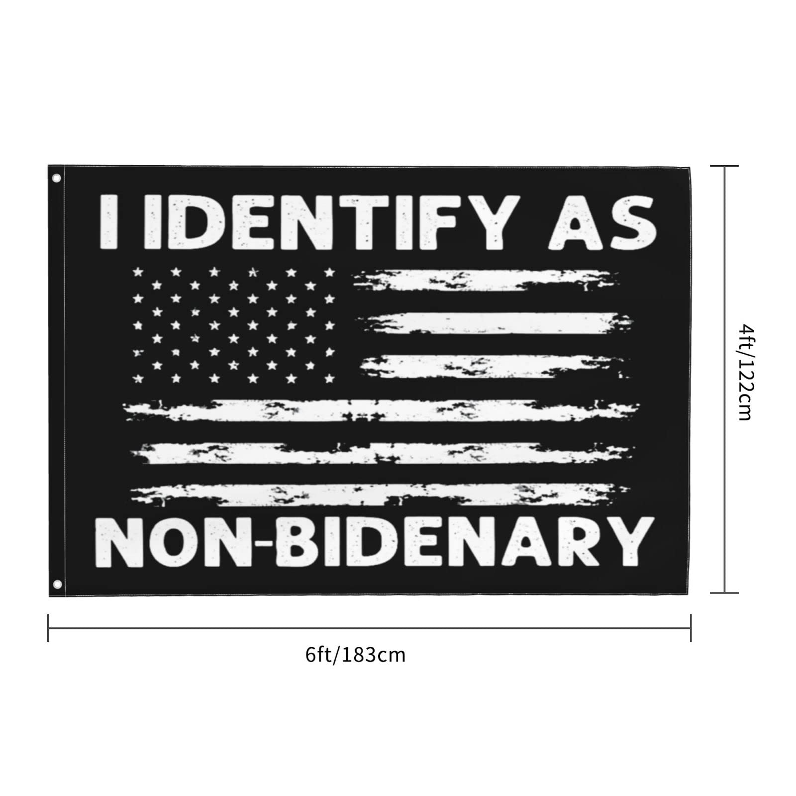 Non-Binary Pride Flag - 4x6 Ft Outdoor Garden Banner for Yard, Patio & Lawn Decor | LGBTQ+ Party & Pride Event Decoration | Durable House Flag for All-Weather Use