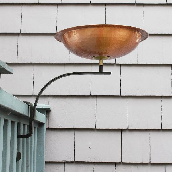 Handmade Hammered Solid Copper Birdbath Bowl - Outdoor Garden Decor for Birds - Perfect for Backyard, Patio, and Wildlife Habitat