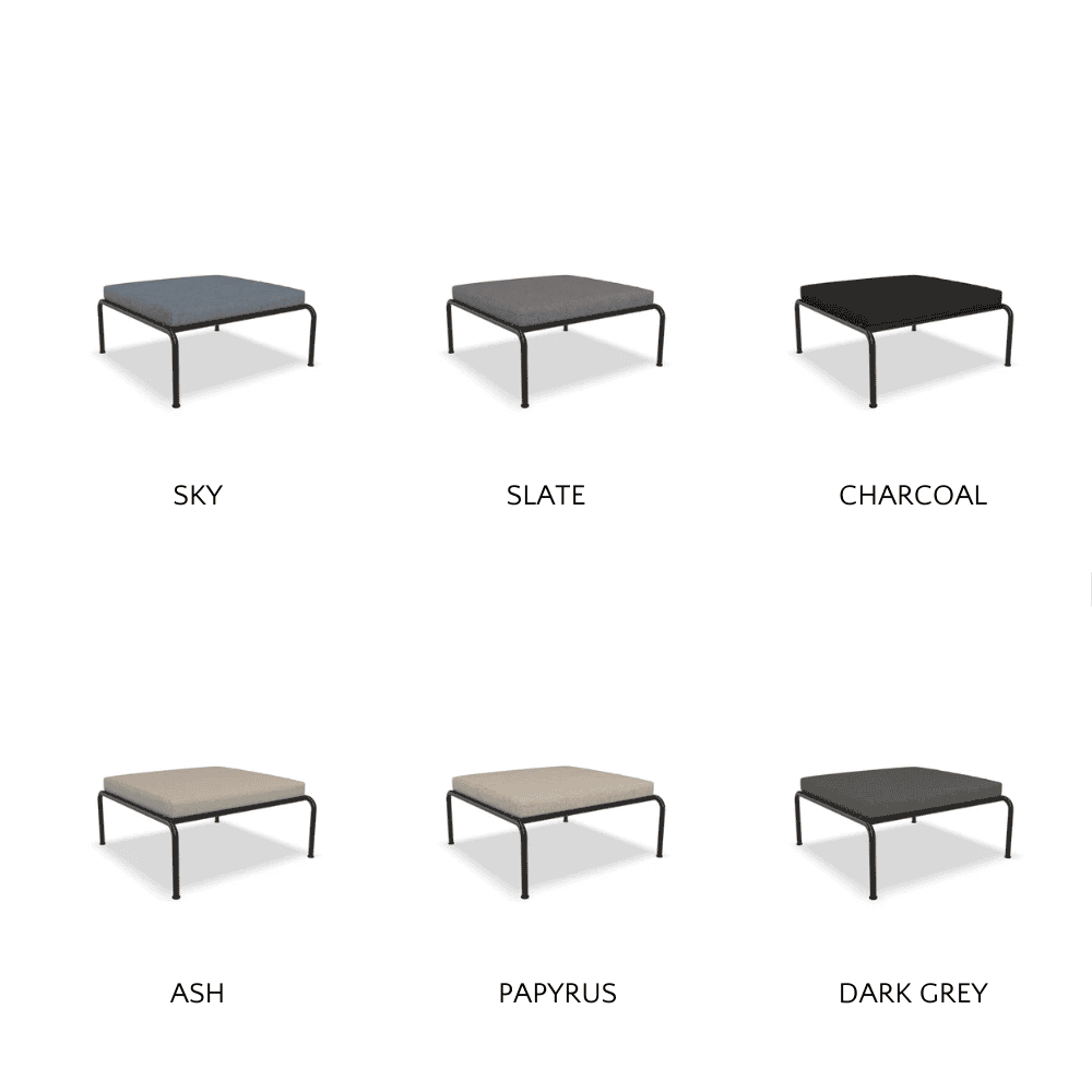 AVON Outdoor Ottoman - Waterproof Patio Furniture, Foldable Storage Bench for Garden, Deck, and Poolside - Perfect for Relaxing & Extra Seating