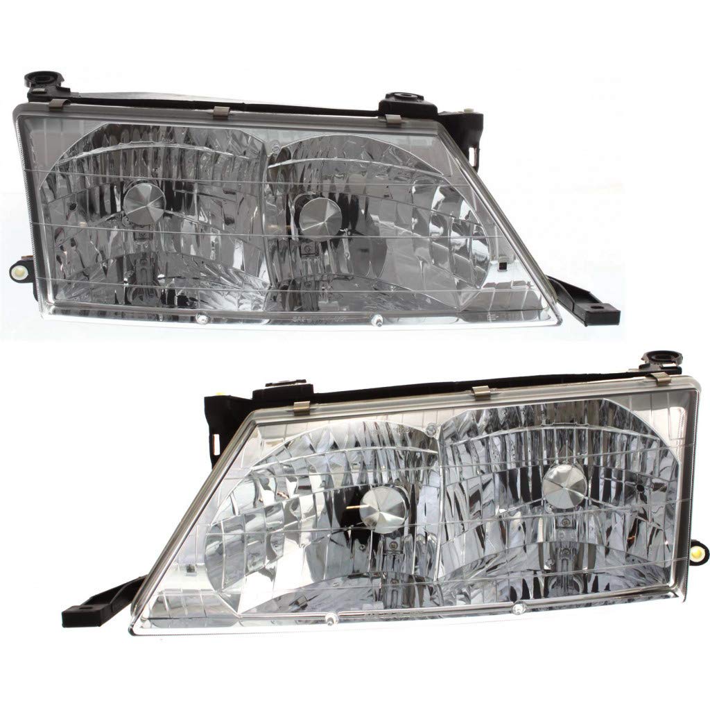 1998-1999 Toyota Avalon Headlight Assembly Pair - Driver & Passenger Side (TO2502126 TO2503126) | OEM 81150-AC010 81110-AC010 | Replacement for Dim/Broken Lights - Perfect for Night Driving & Vehicle Restoration
