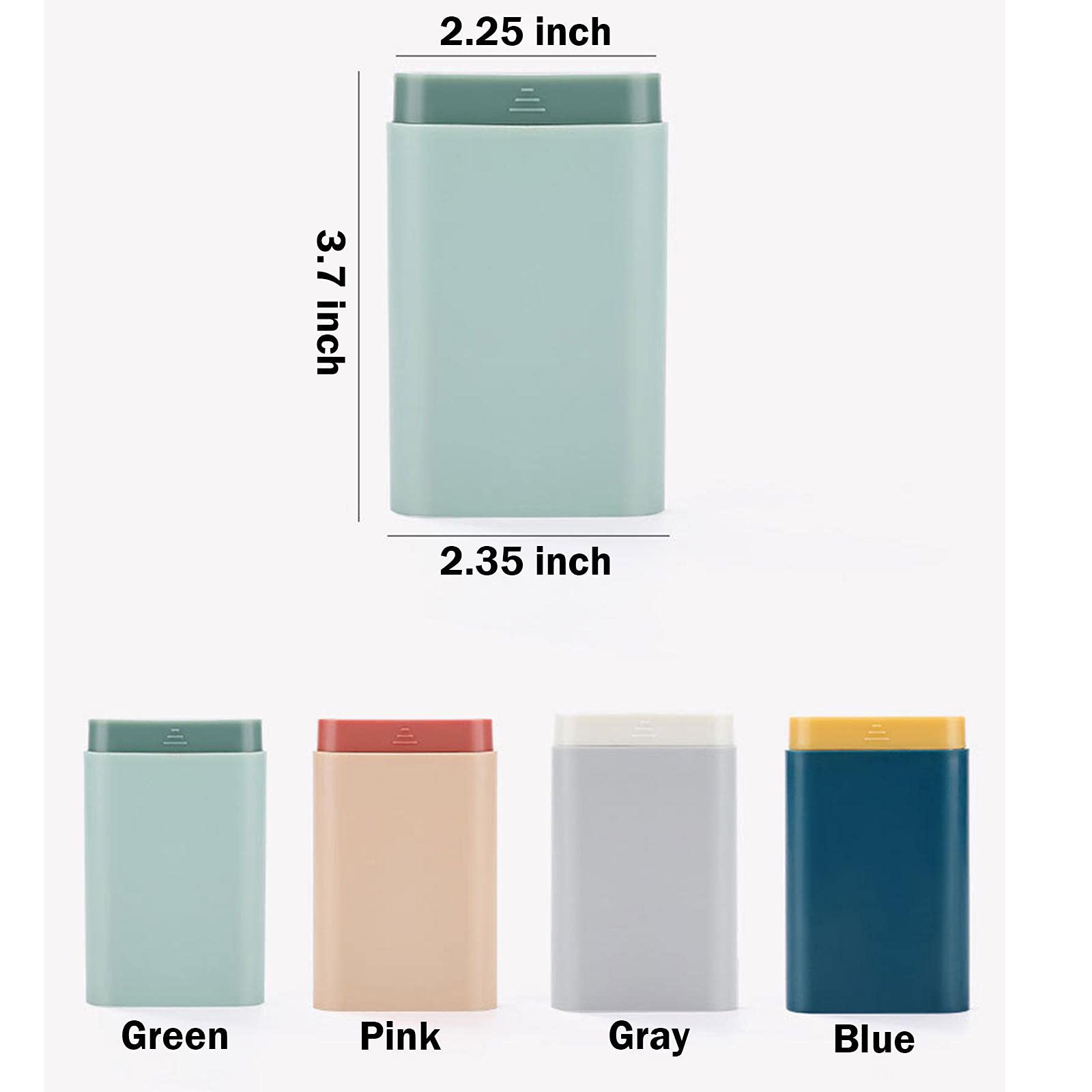 Compact Blue Pill Organizer Box for Purse & Travel - Large Compartment Vitamin Case, Portable Medicine Holder for Daily Use & On-the-Go