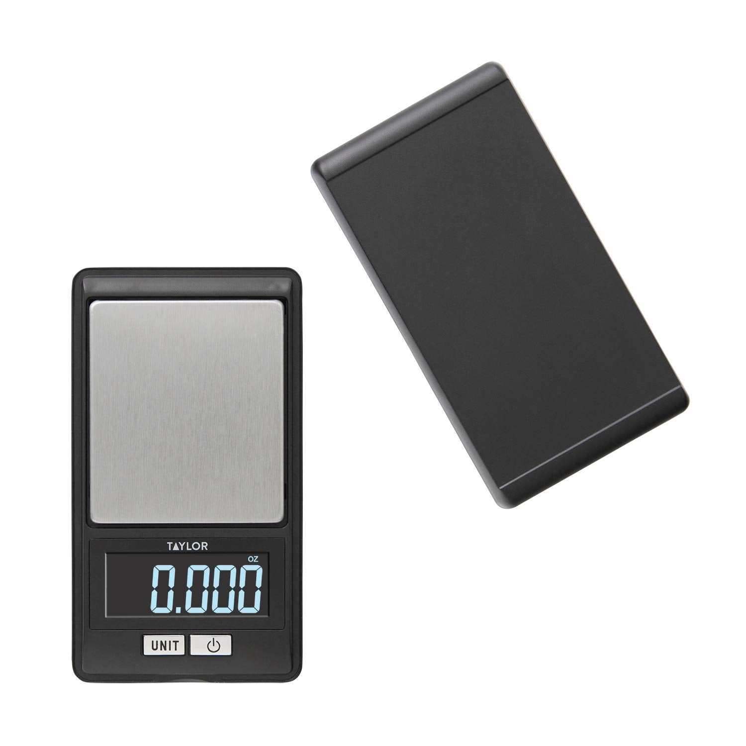 Taylor Compact Precision Digital Scale - 1000g x 0.1g Accuracy, Black | Perfect for Kitchen Baking, Coffee Brewing, Jewelry Weighing & Postal Shipping
