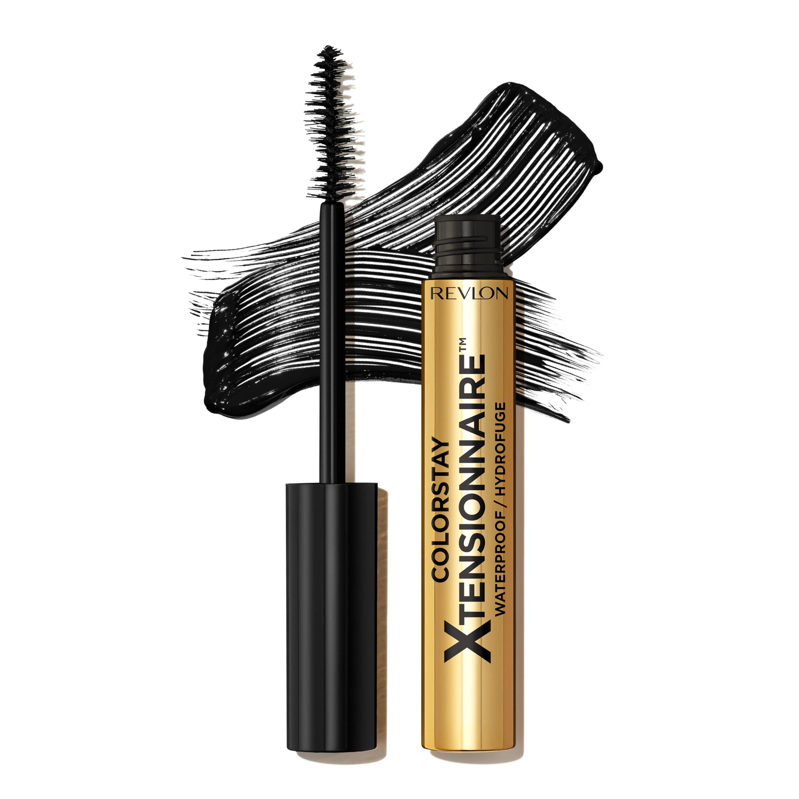 Revlon ColorStay Xtensionnaire Lengthening Lash Serum & Mascara 2-in-1 - Tapered Brush for 2X Longer Lashes - Pro Vitamin B5 Infused - Smudge-Proof & Waterproof (211 Black) - Perfect for Daily Wear & Special Occasions