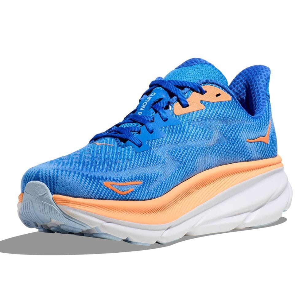 Hoka Men's Clifton 9 Wide Running Shoes - Lightweight Cushioned Sneakers for Road & Trail | Perfect for Jogging, Gym Workouts & Daily Walking