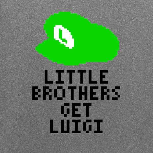 Pop Threads Little Brothers Get Luigi Gaming Graphic Tee for Men - Cool Video Game Inspired T-Shirt for Casual Wear & Gaming Events